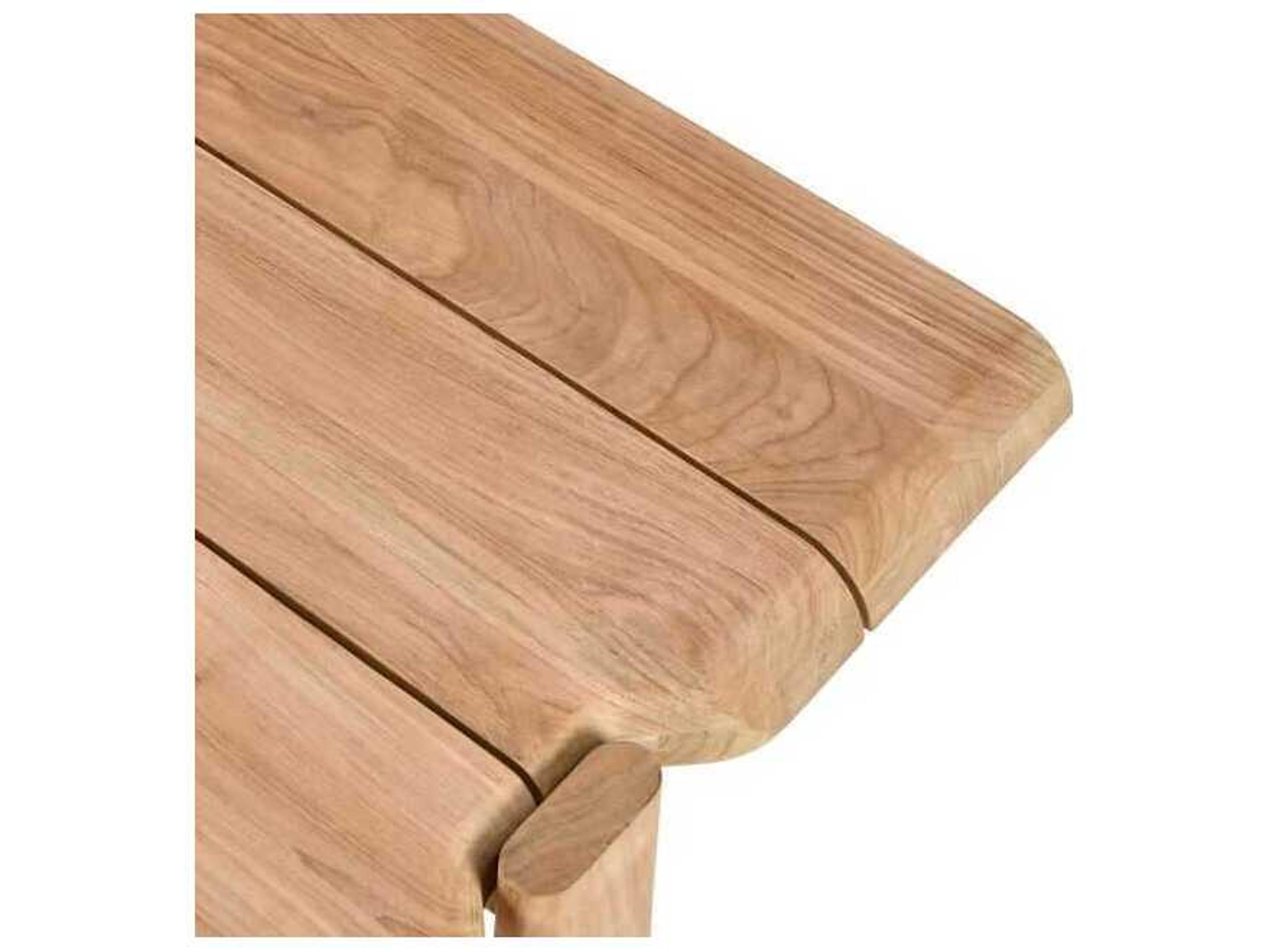 Classic Home Outdoor Aston Natural Wood Rectangular Dining Table