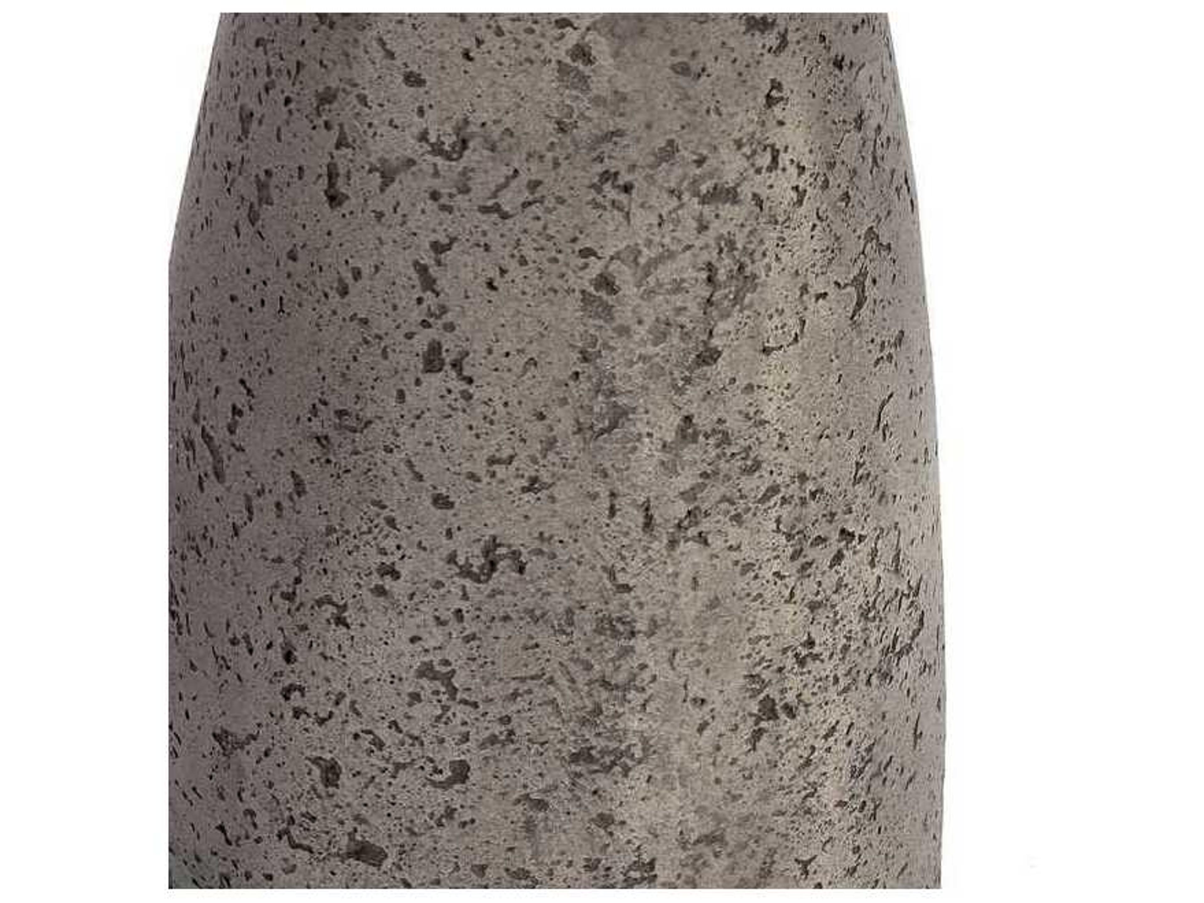 Classic Home Outdoor Collins Dark Grey Concrete Round End Table