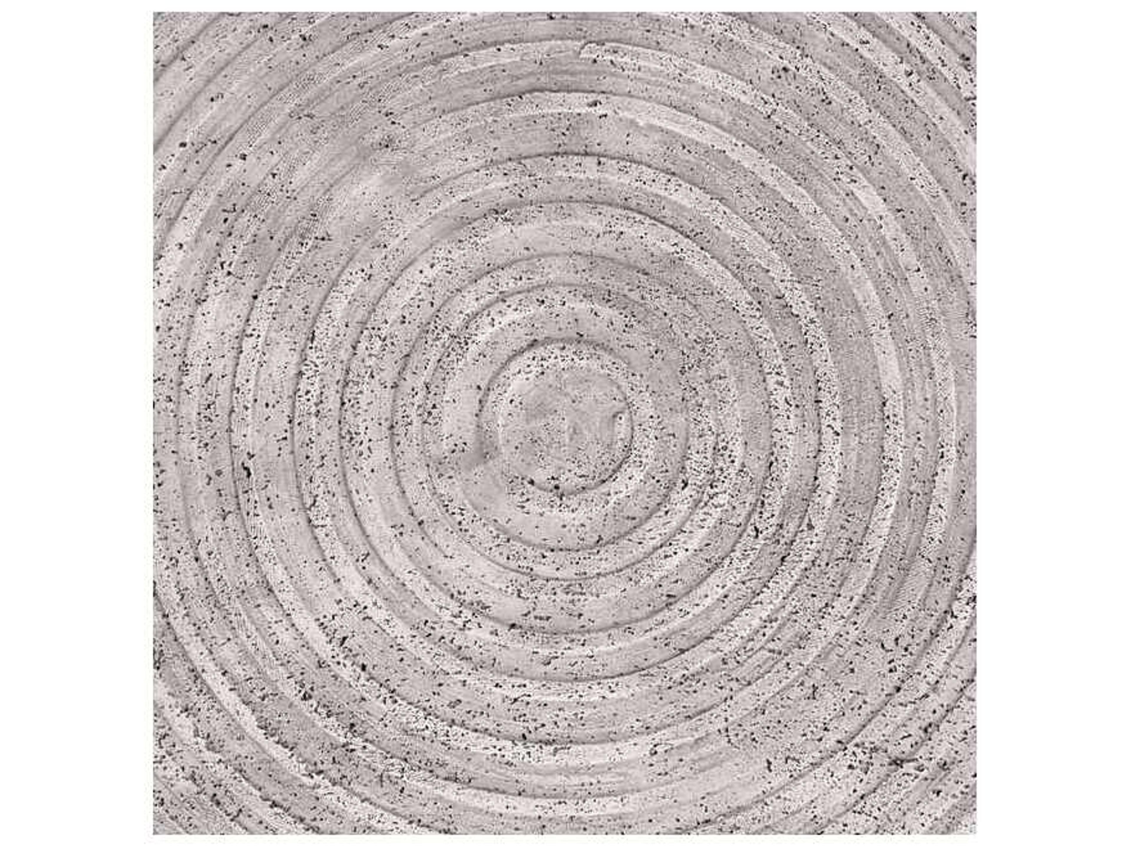 Classic Home Outdoor Nellie Rough Light Grey Concrete Round Coffee Table