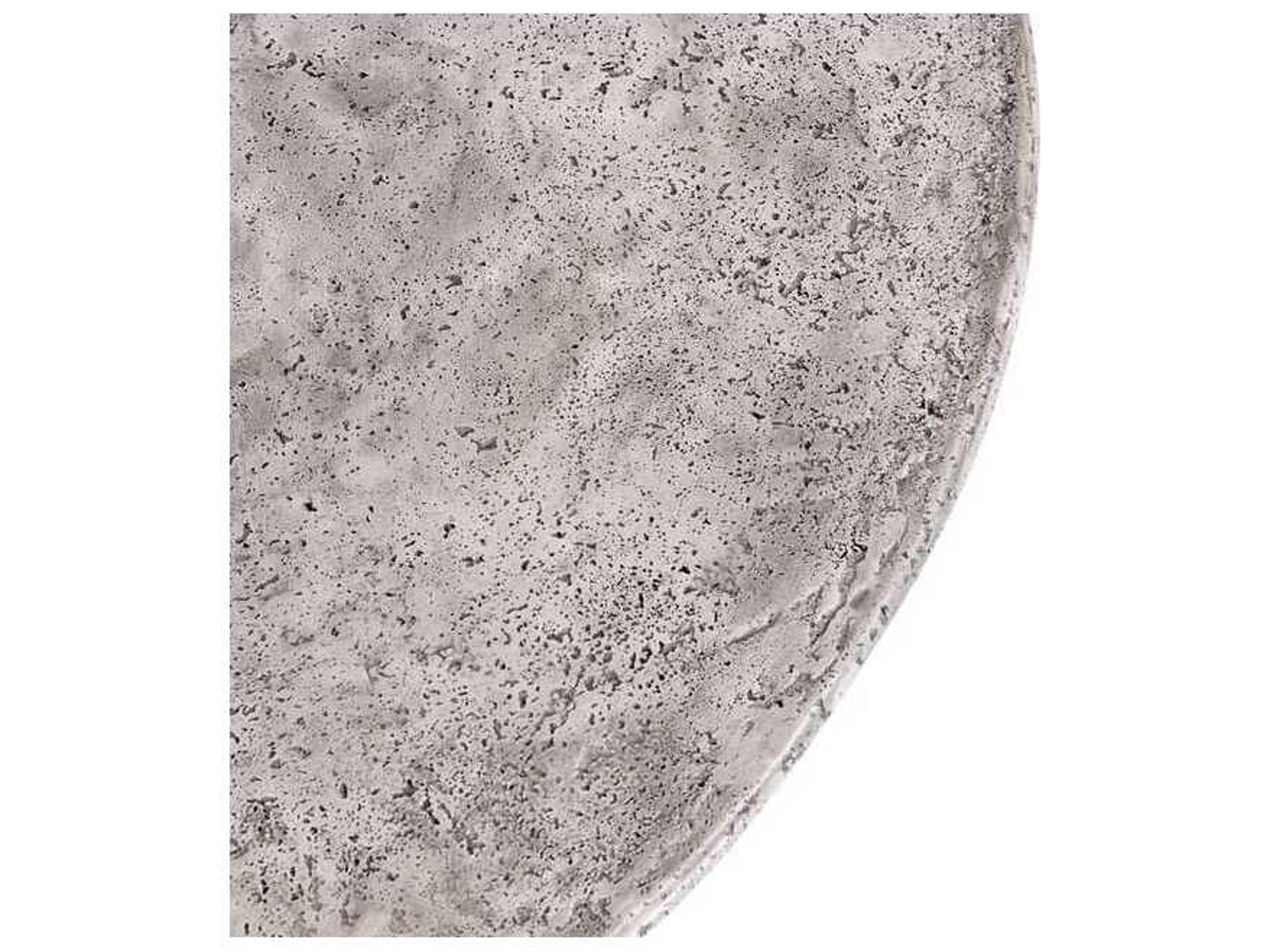 Classic Home Outdoor Debbie Light Grey Concrete Round Dining Table