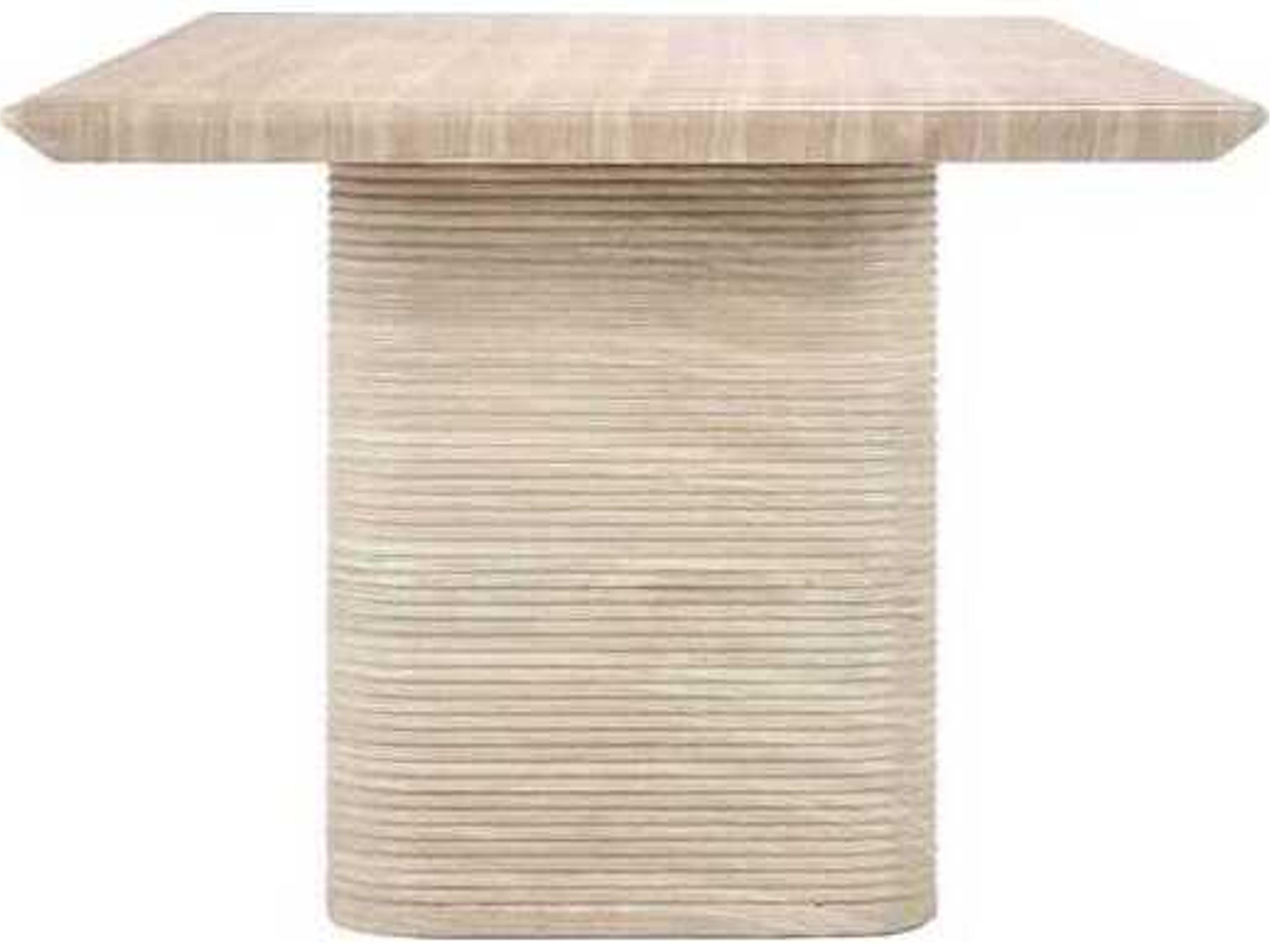 Classic Home Outdoor Aiden Beige Concrete Rectangular Dining Table