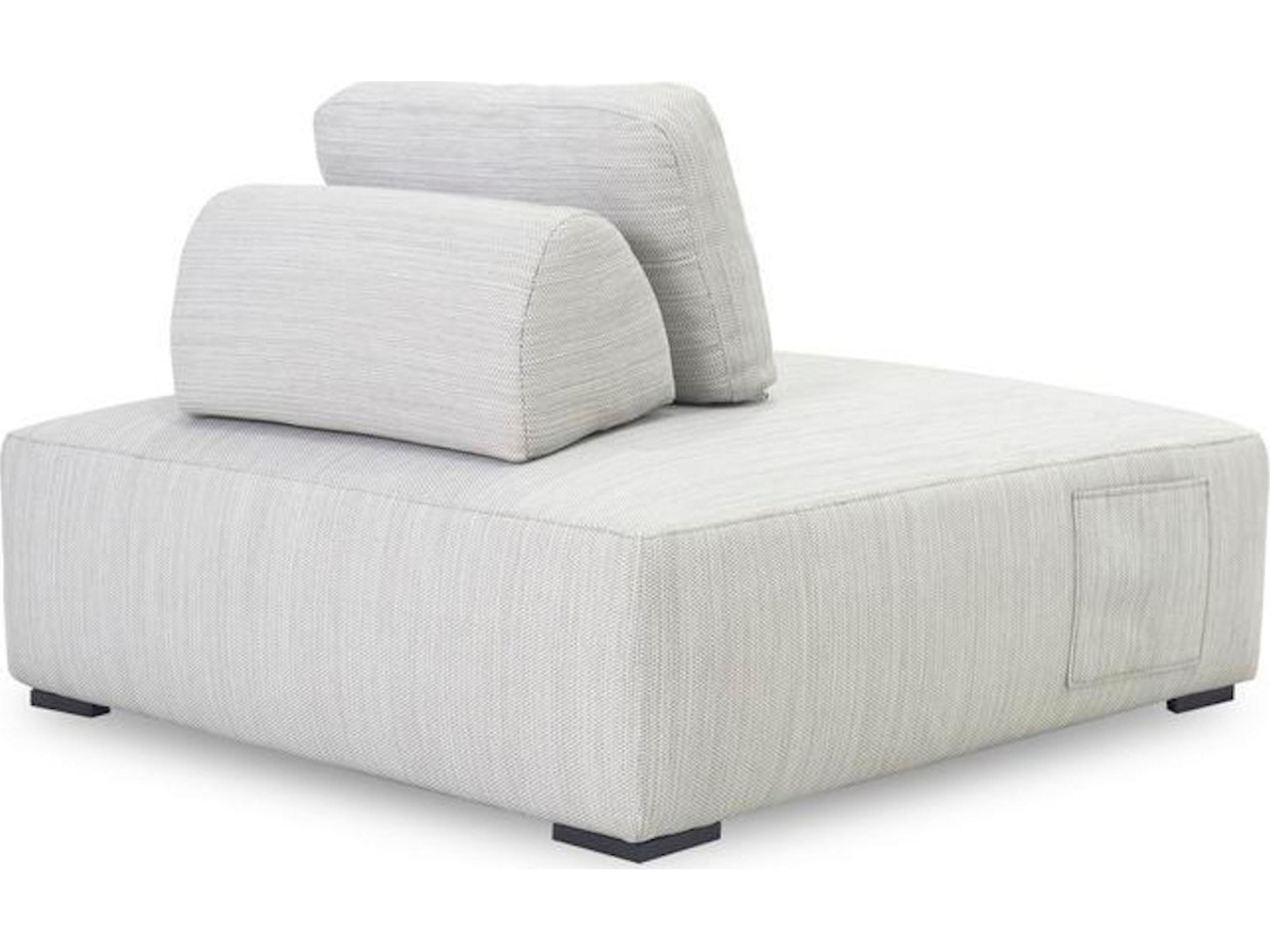 Classic Home Outdoor Nico Light Gray Aluminum Cushion Lounge Chair