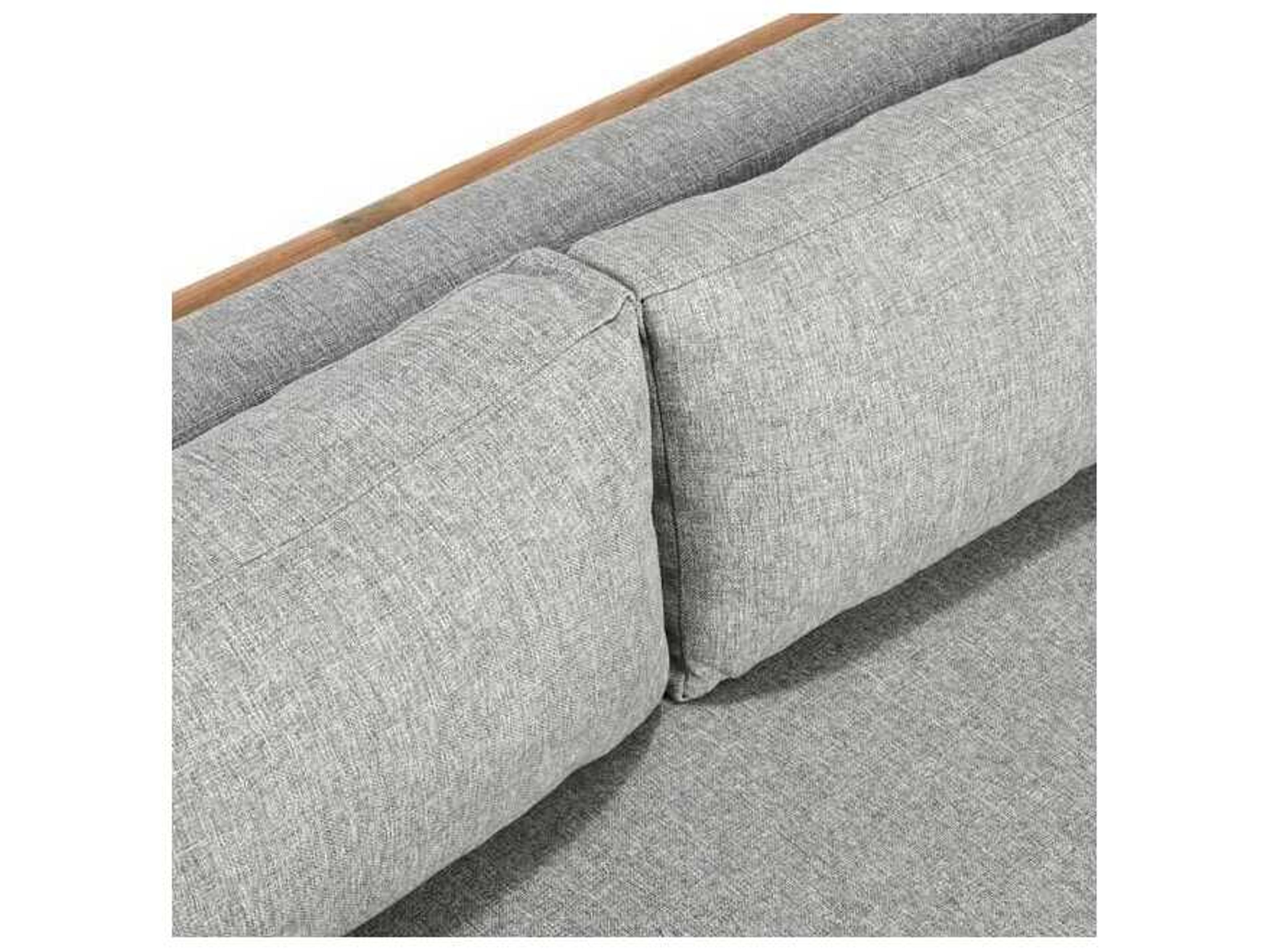 Classic Home Outdoor Aston Natural, Gray Wood Teak Sofa