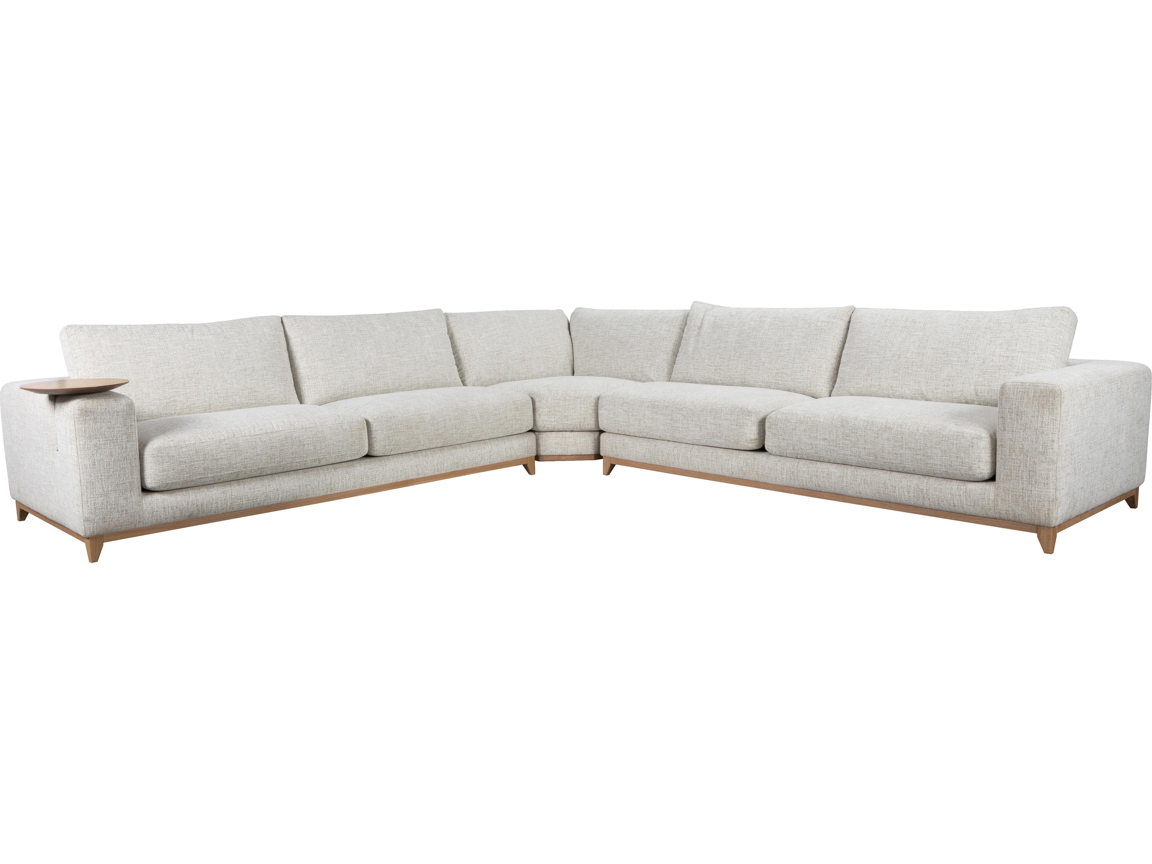 Donovan Gray Upholstered Sectional Sofa