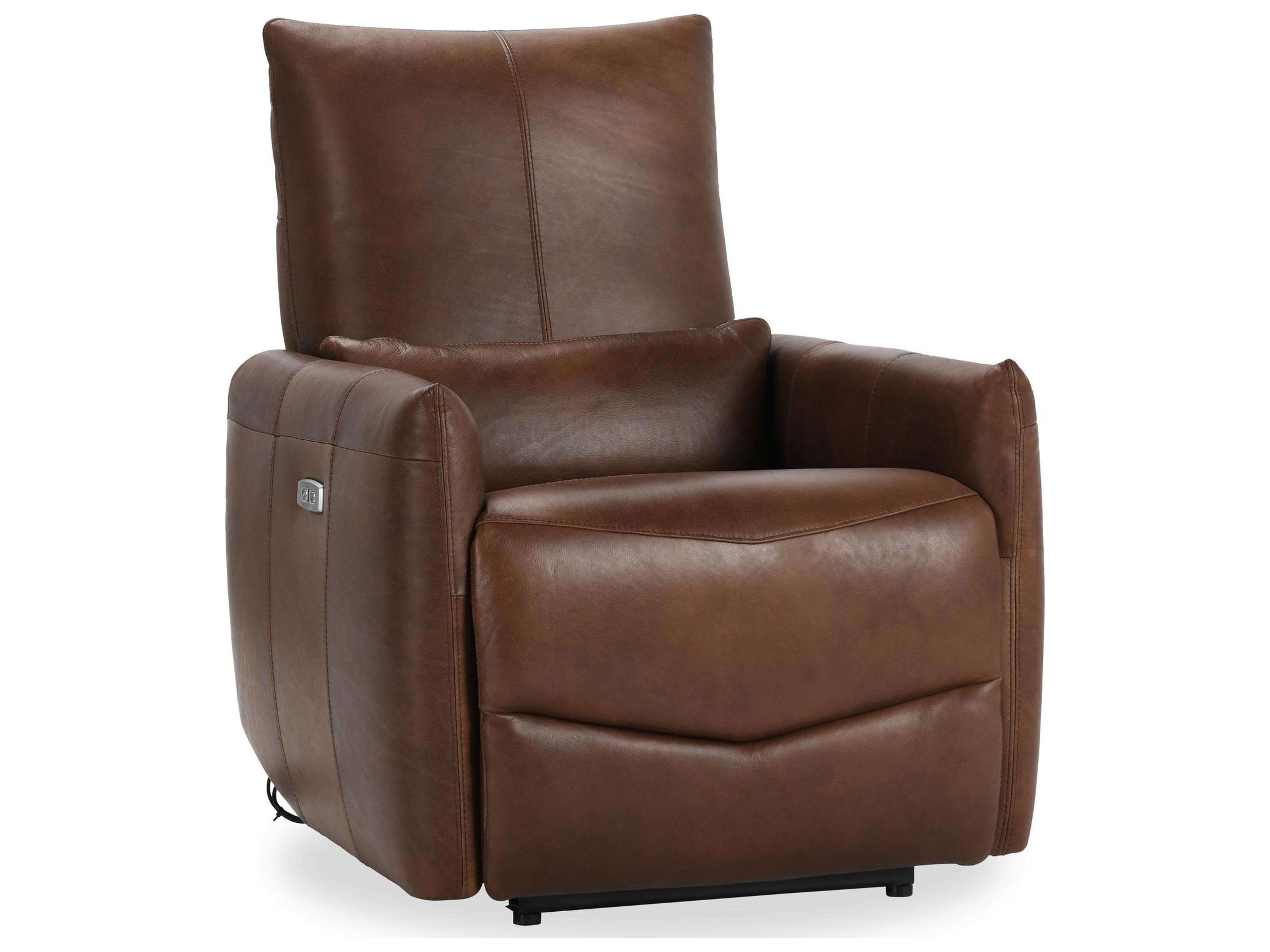 Classic Home Thaya Antique Brown Leather Recliner