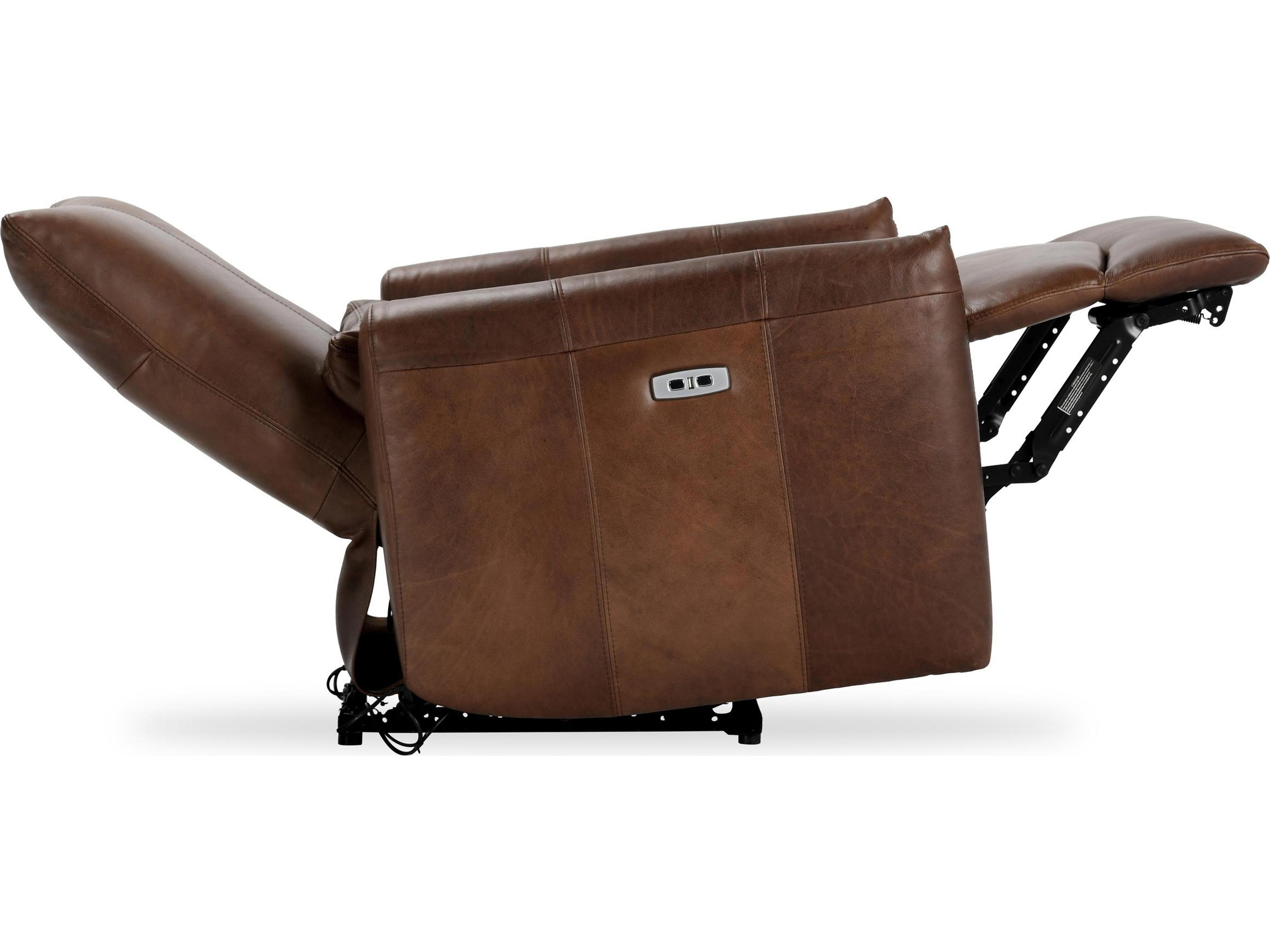 Classic Home Thaya Antique Brown Leather Recliner