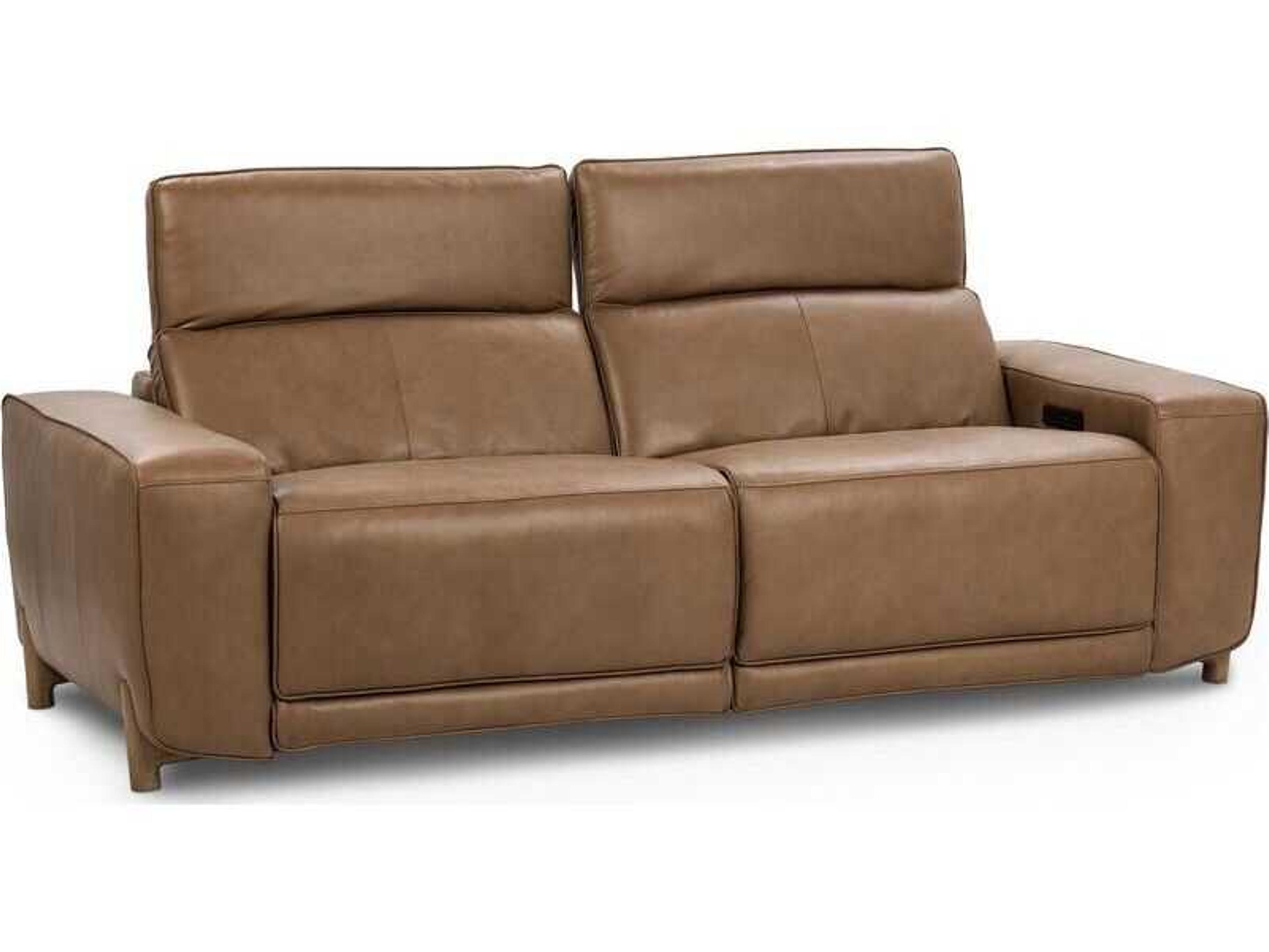 Kadon Tan Brown Leather Sofa