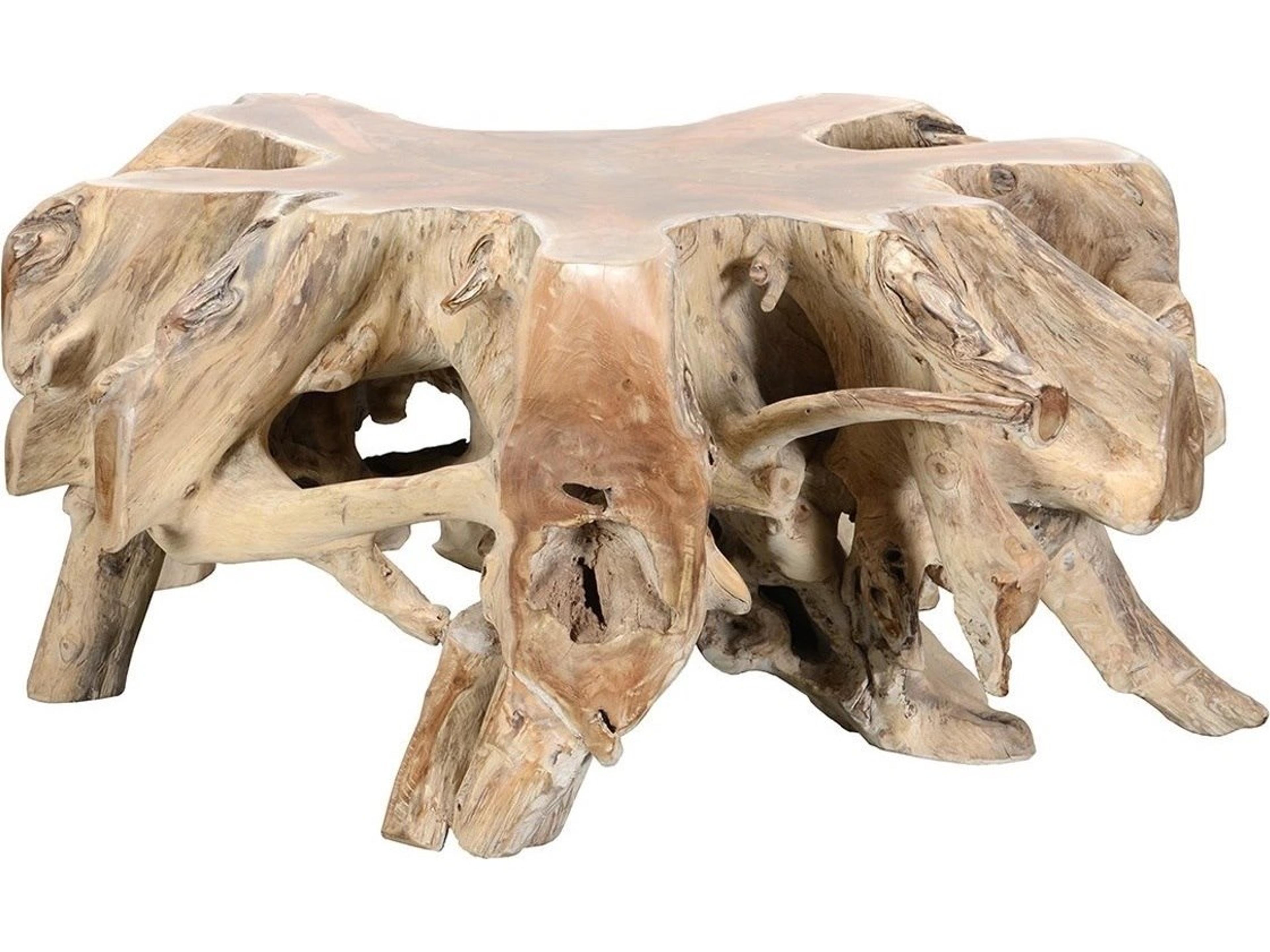 Cypress Wood Natural White Wash Coffee Table