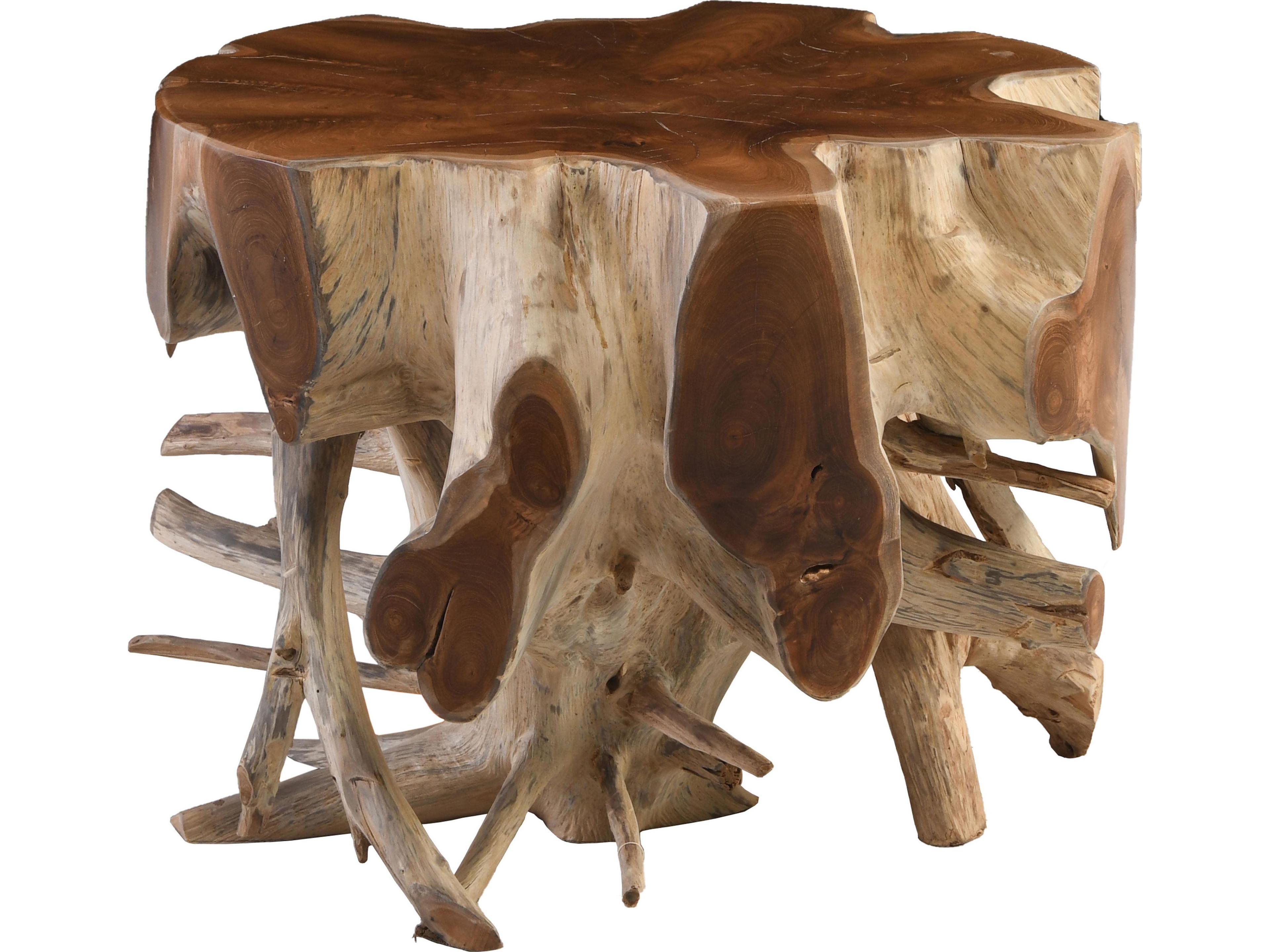 Groot Wood Natural End Table