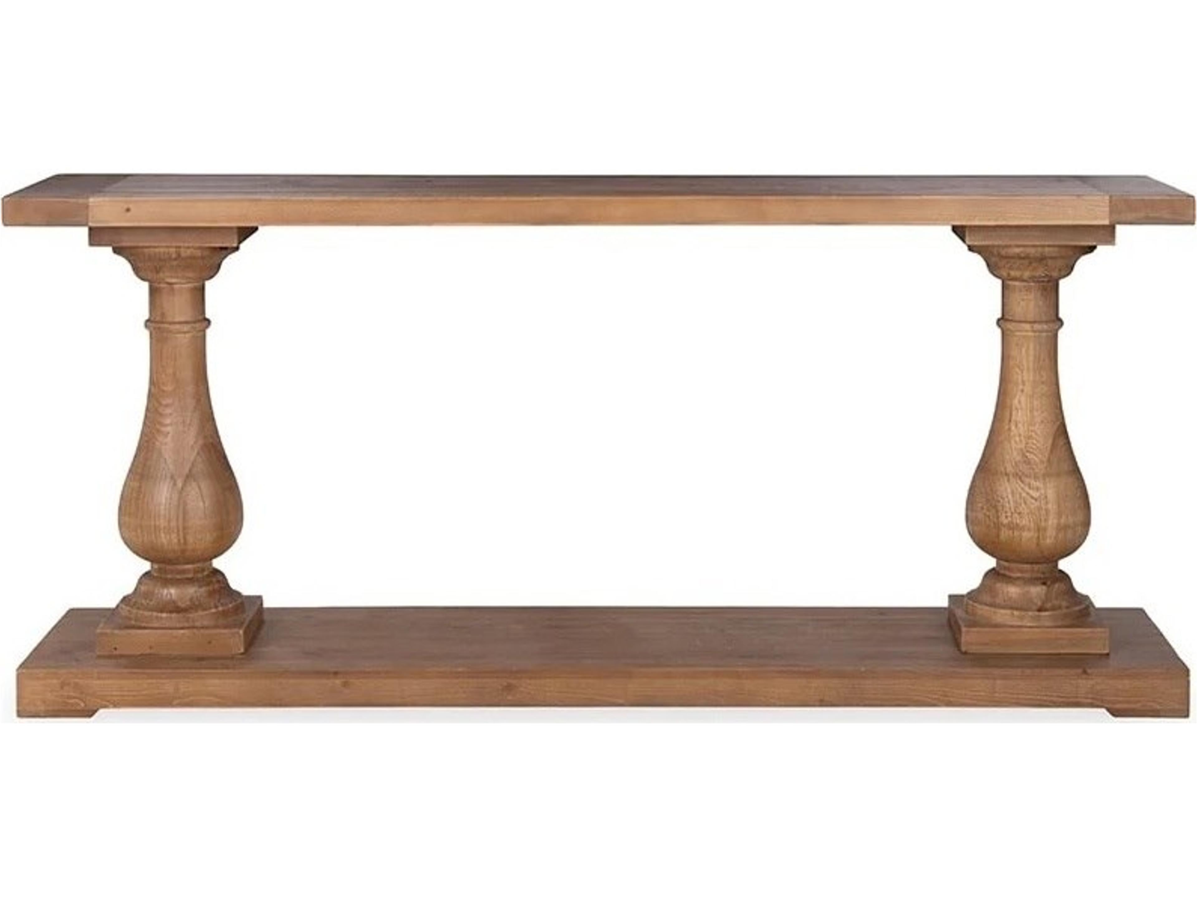 Classic Home Biltmore Mission Brown Rectangular Wood Console Table