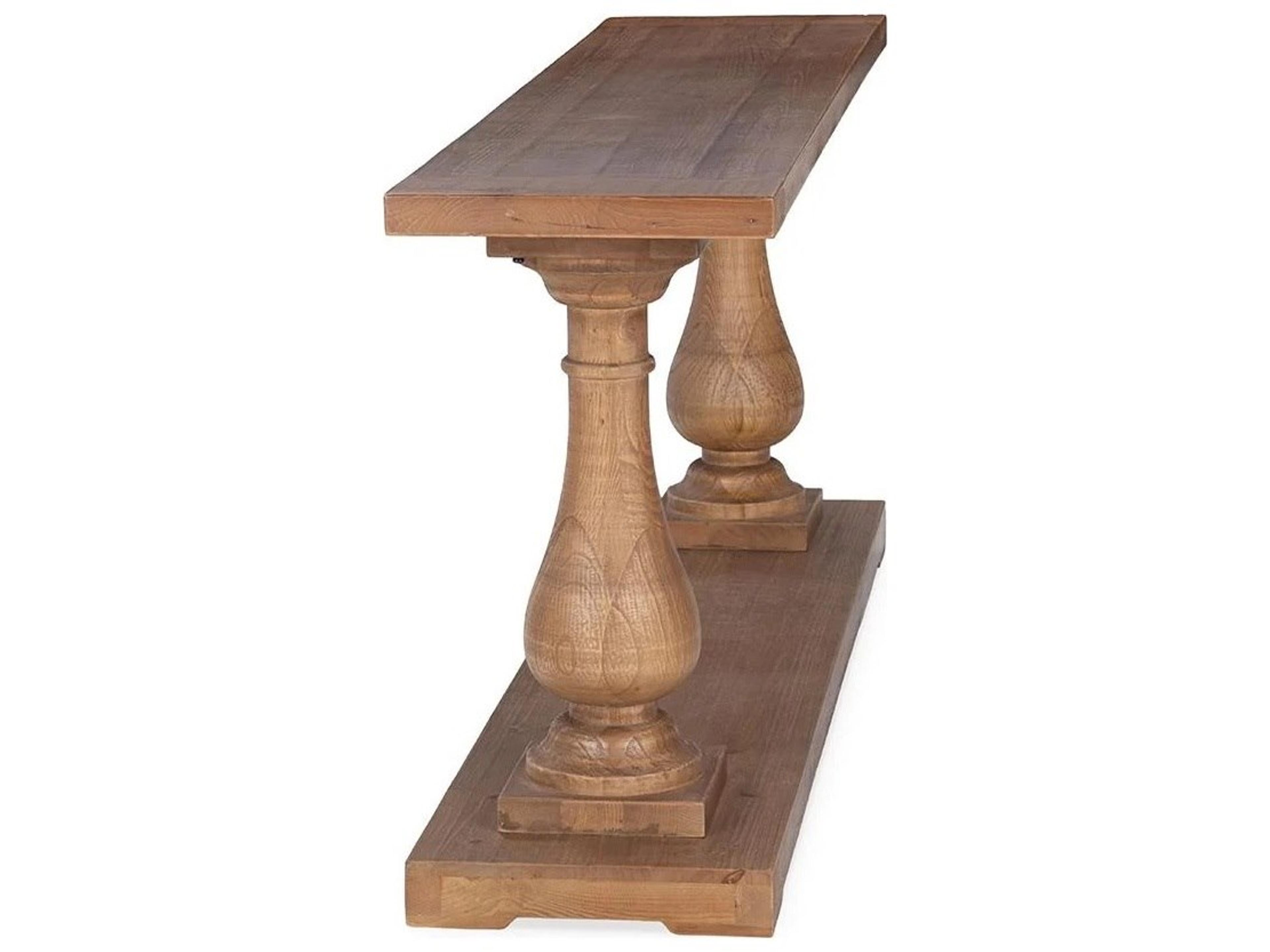 Classic Home Biltmore Mission Brown Rectangular Wood Console Table