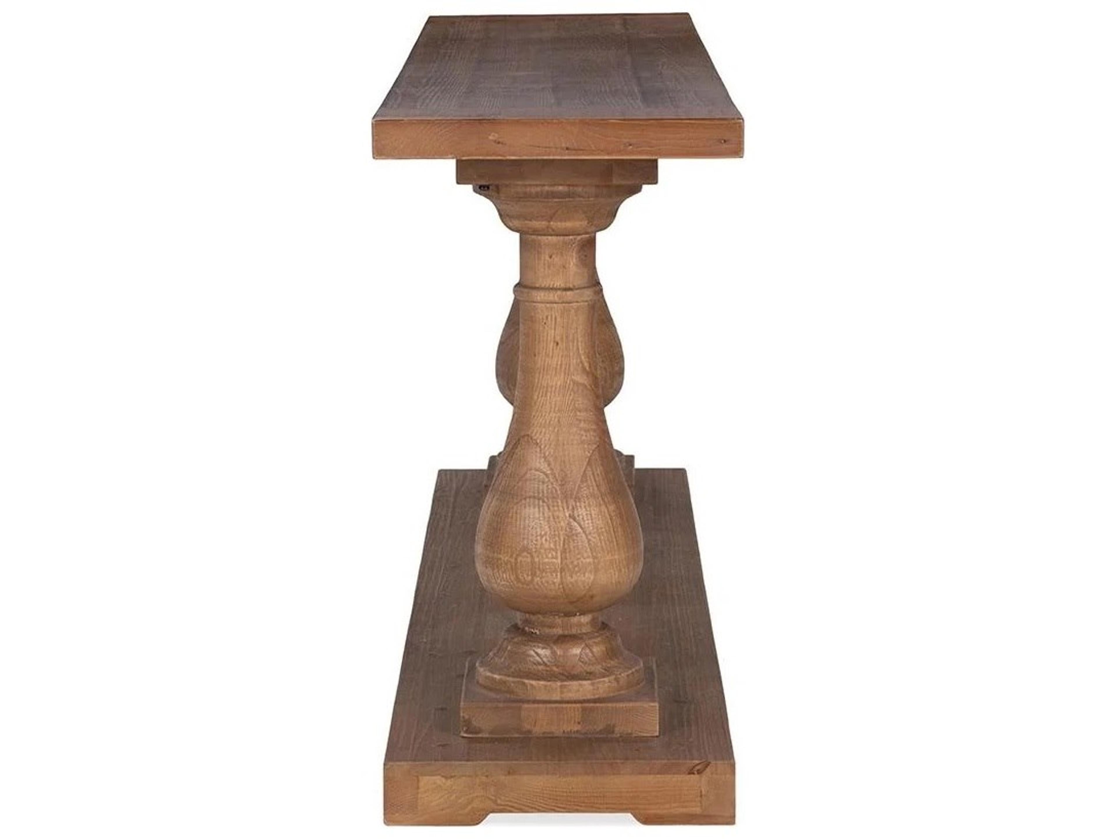 Classic Home Biltmore Mission Brown Rectangular Wood Console Table