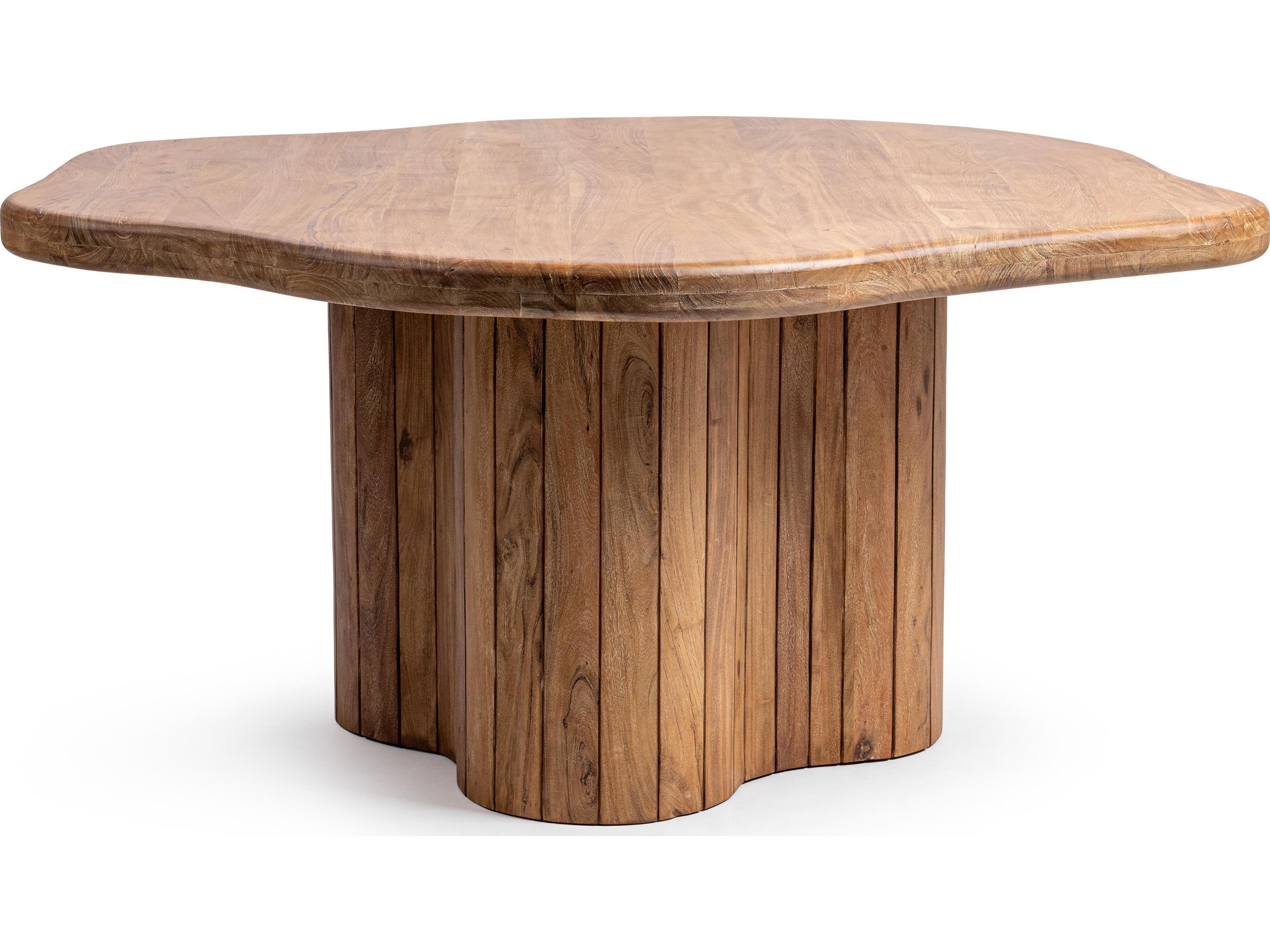 Classic Home Alvaro Wood Golden Wheat Dining Table