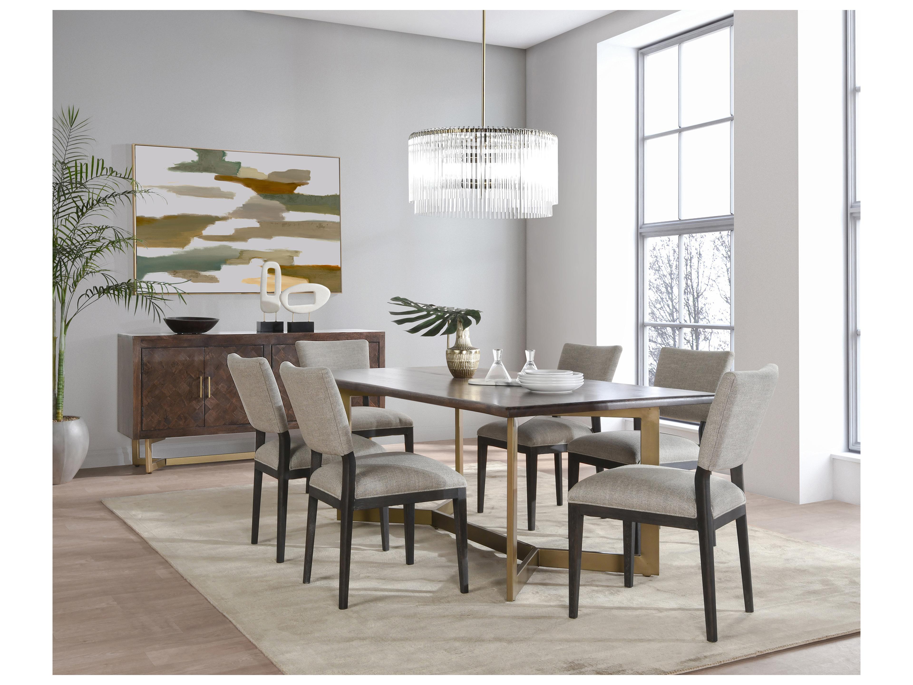 Classic Home Kade Rectangular Wood Brown Dining Table