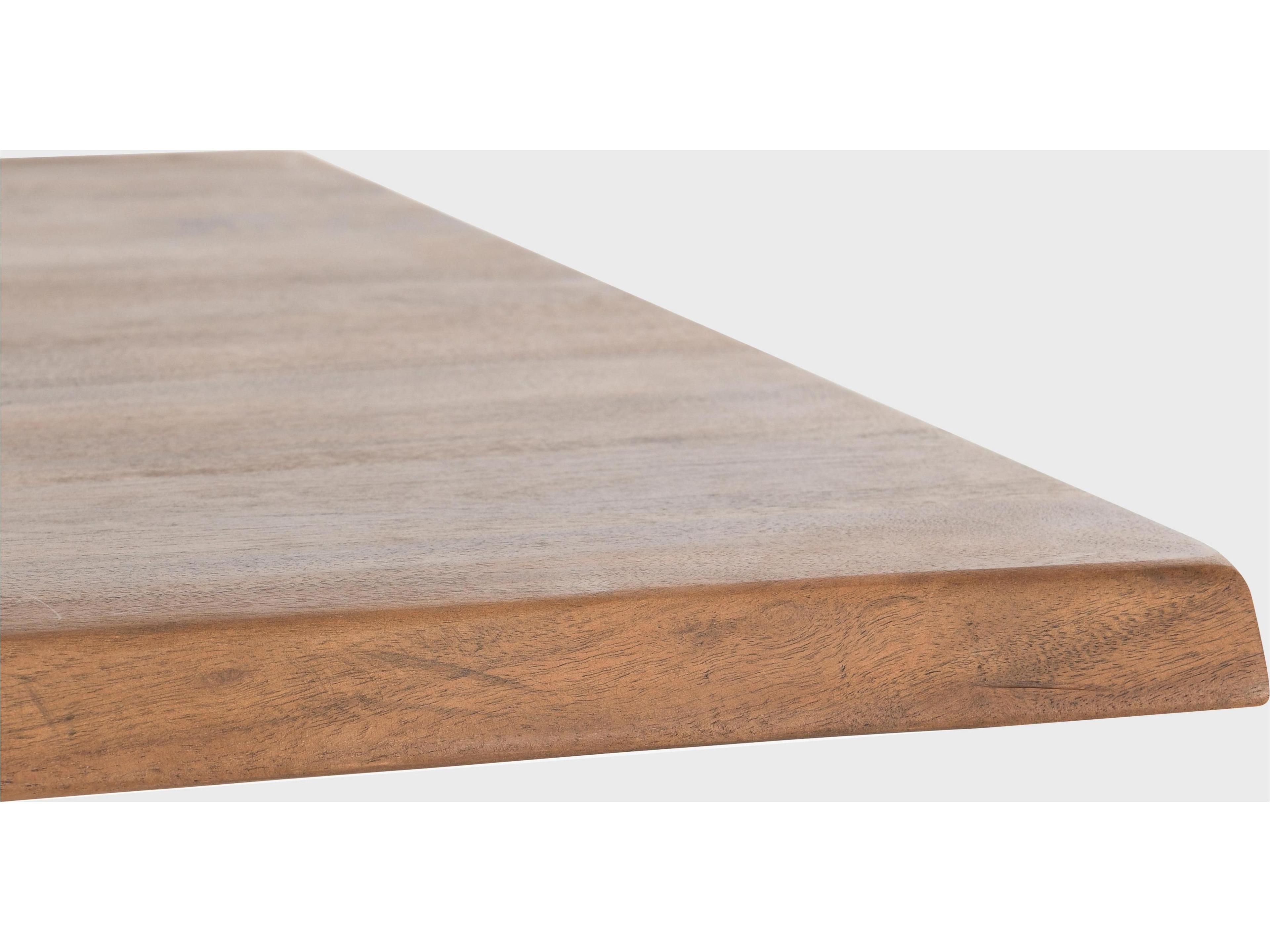 Classic Home Bellamy Rectangular Wood Amber Brown Dining Table