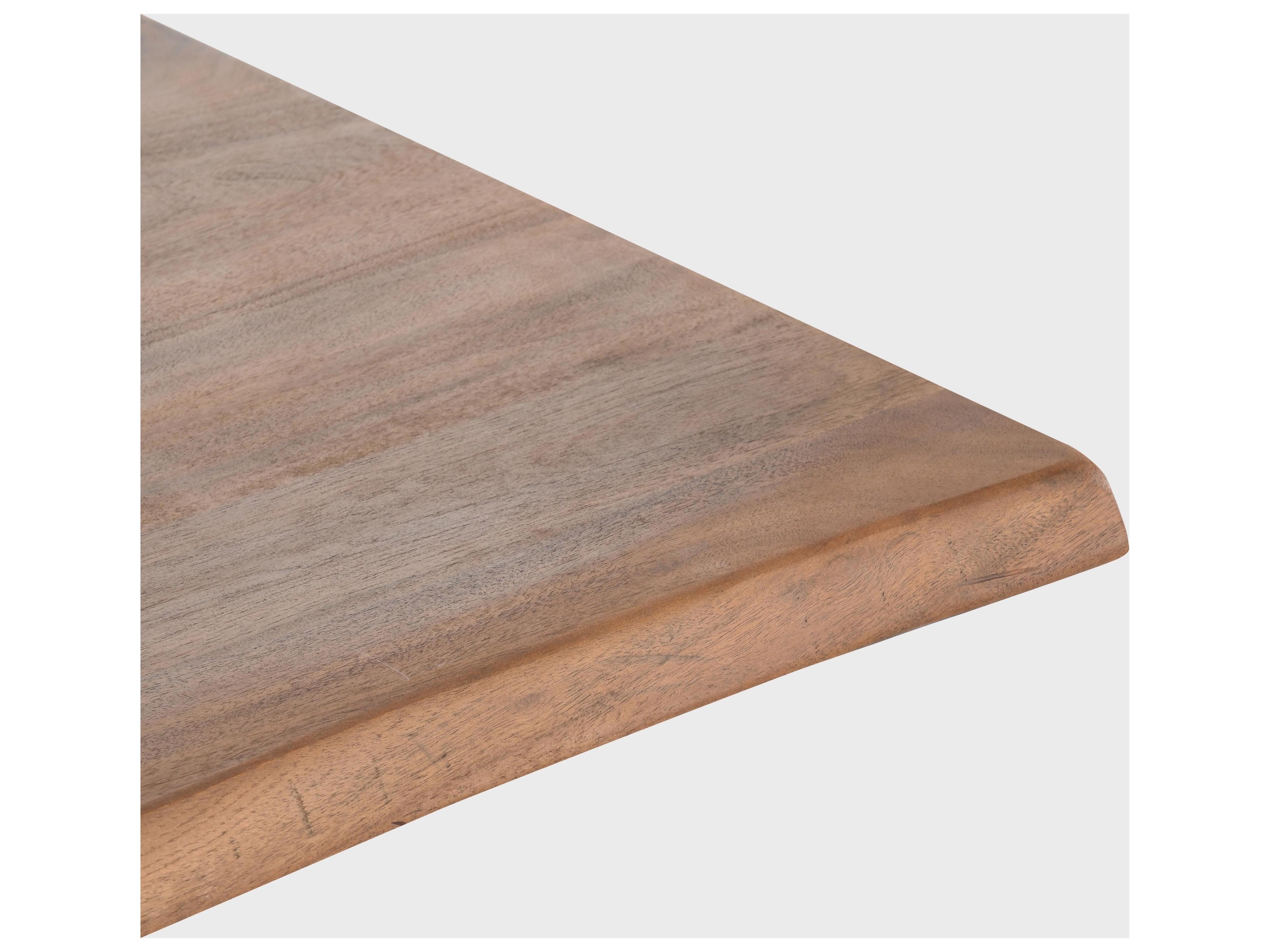 Classic Home Bellamy Rectangular Wood Amber Brown Dining Table