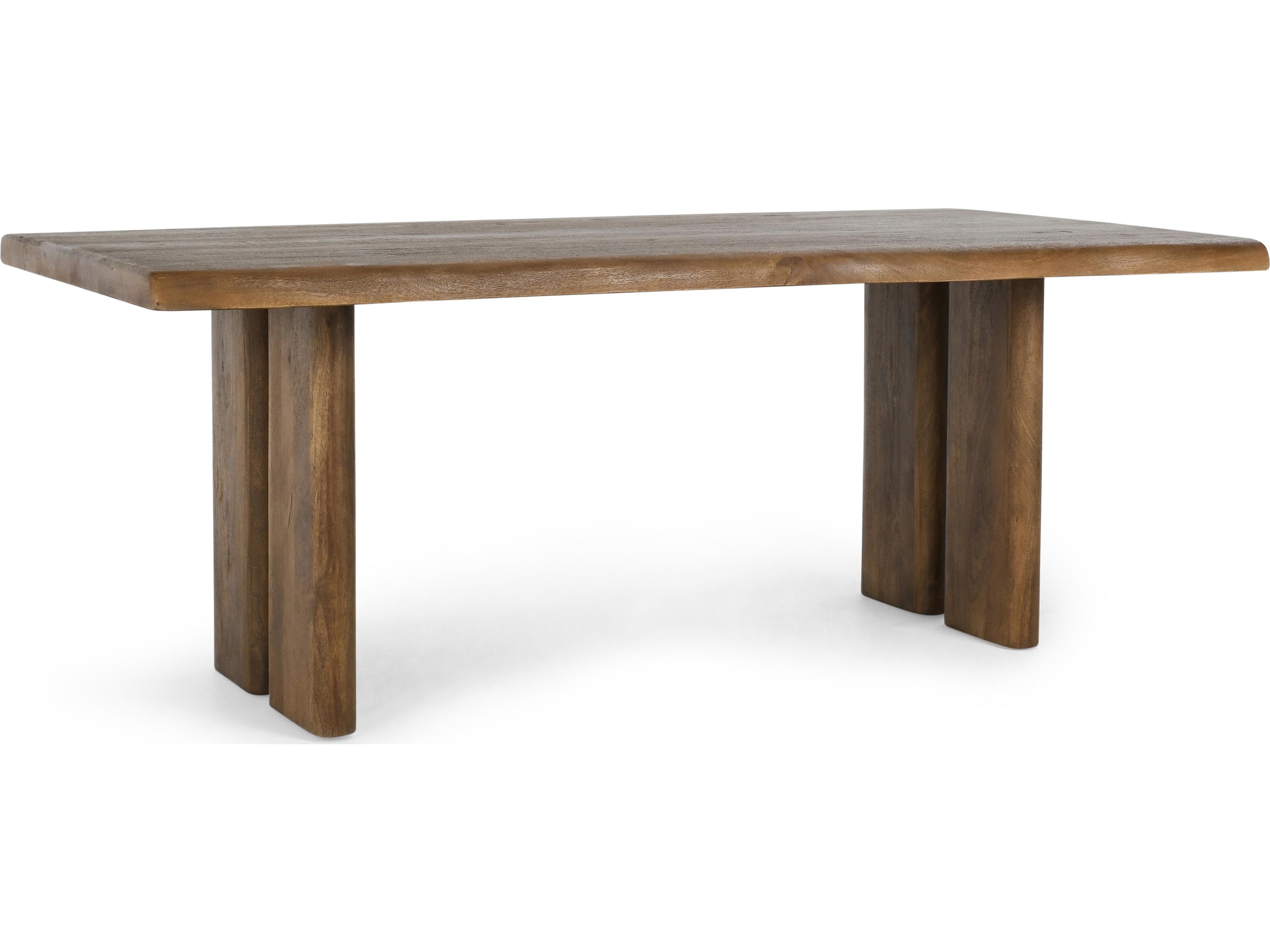 Holmes Rectangular Wood Brown Dining Table