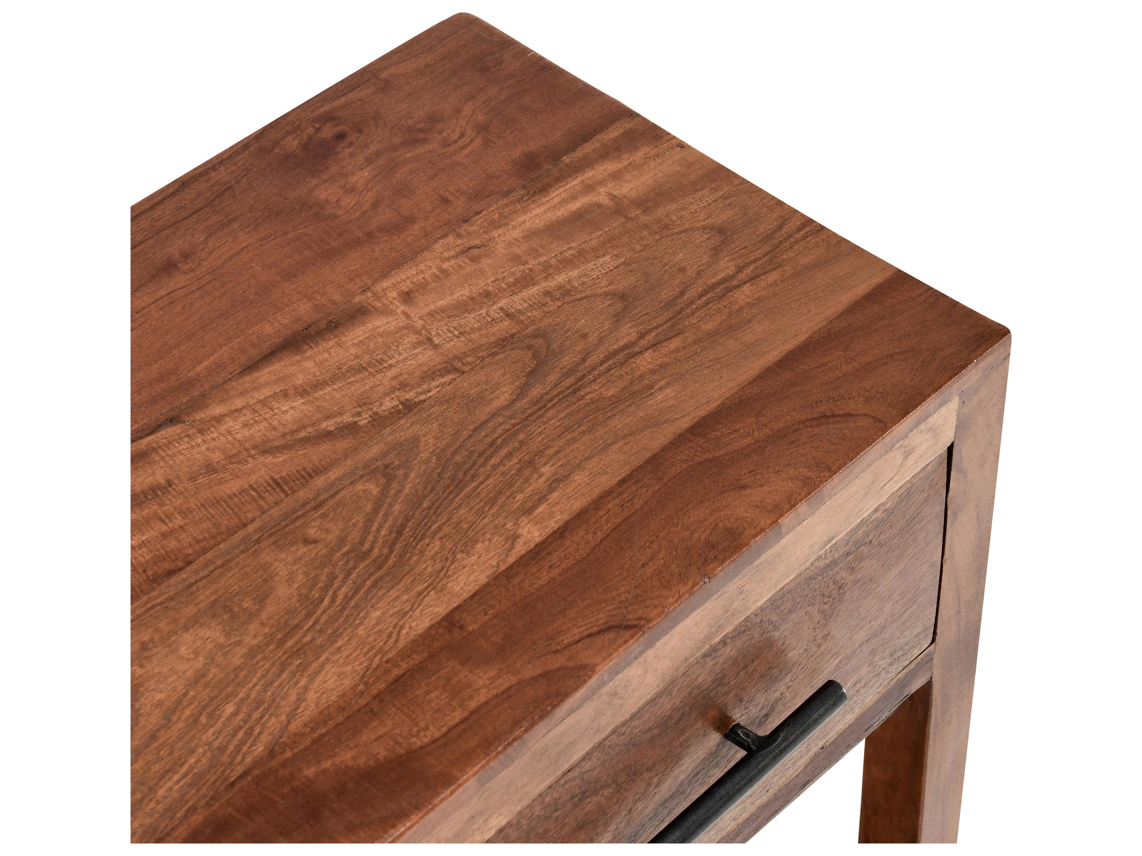 Classic Home Wren Rectangular Wood Natural Brown End Table