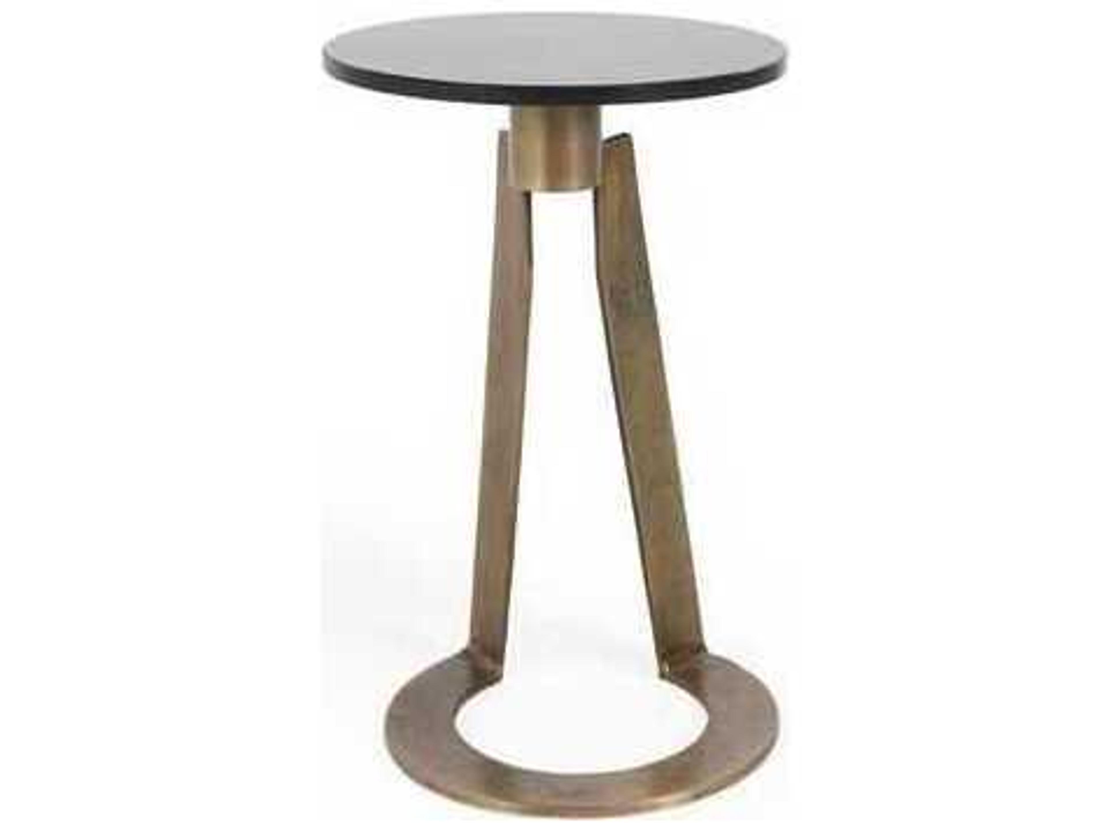 Leyton Round Marble End Table
