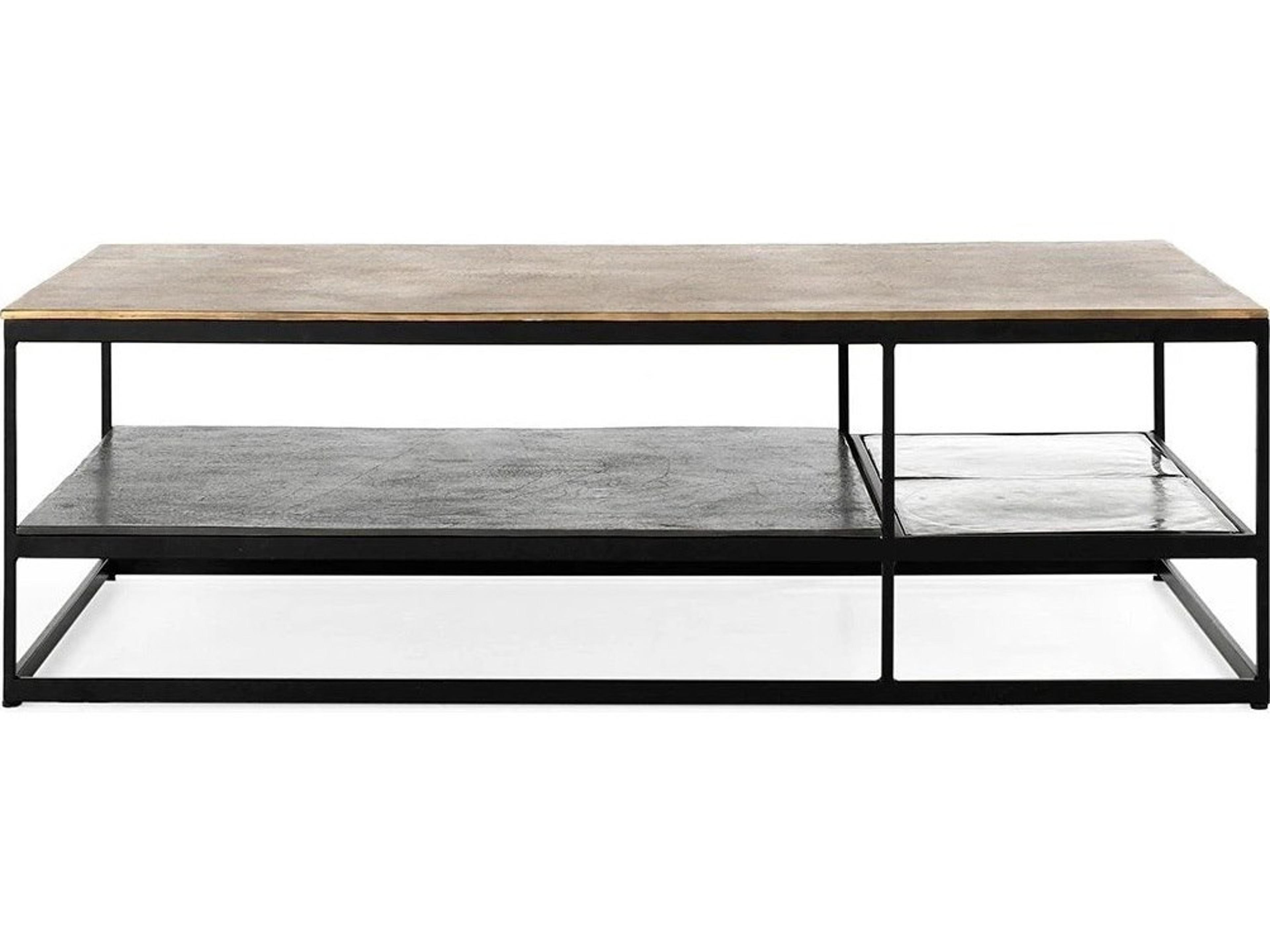 Classic Home Remmy Rectangular Glass Coffee Table