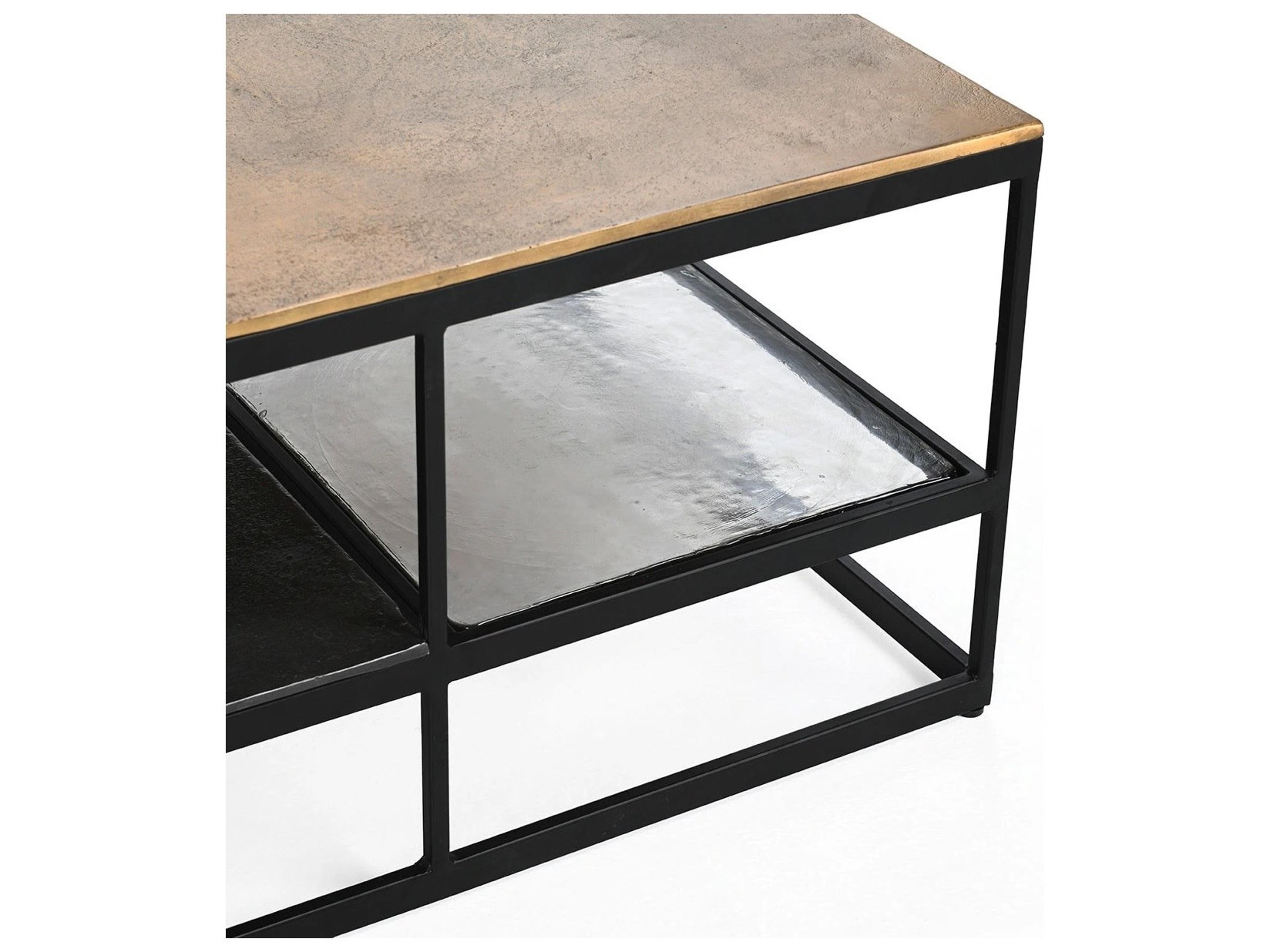 Classic Home Remmy Rectangular Glass Coffee Table