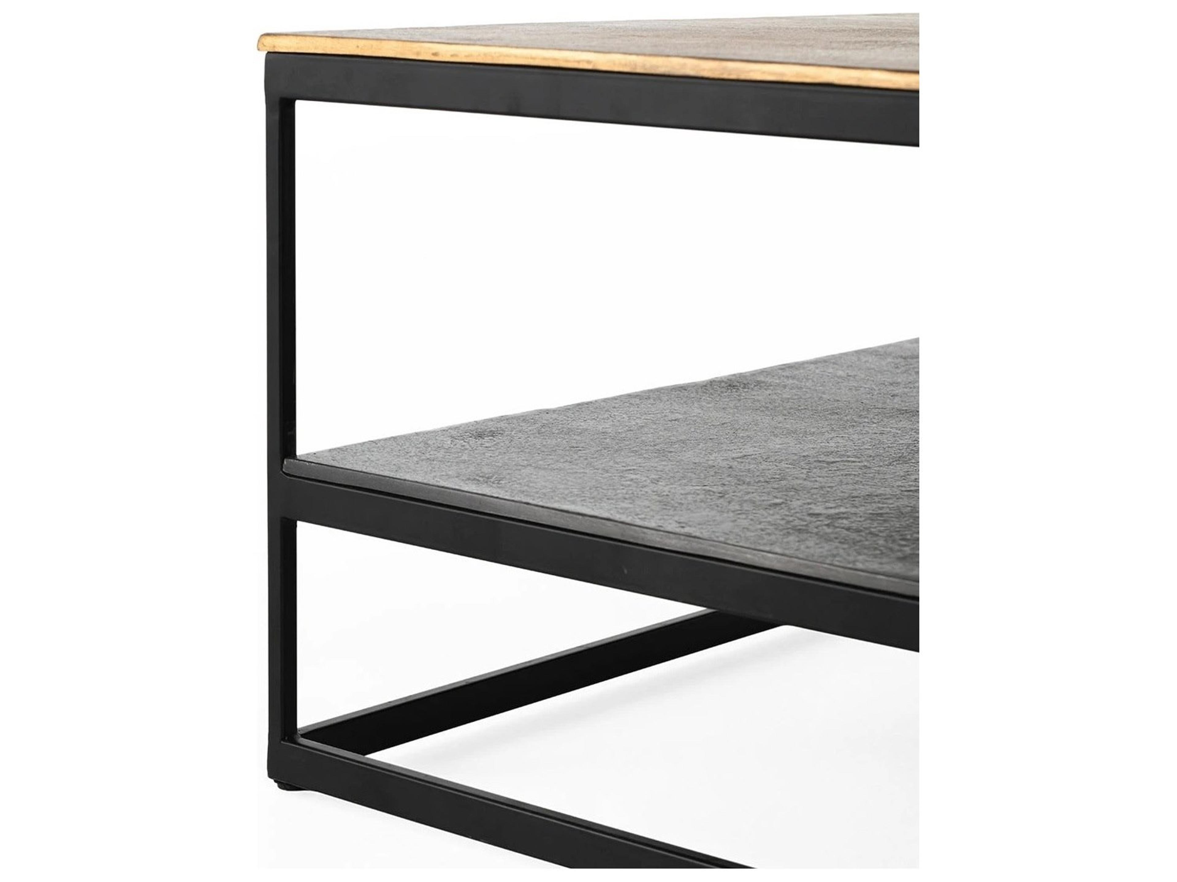 Classic Home Remmy Rectangular Glass Coffee Table