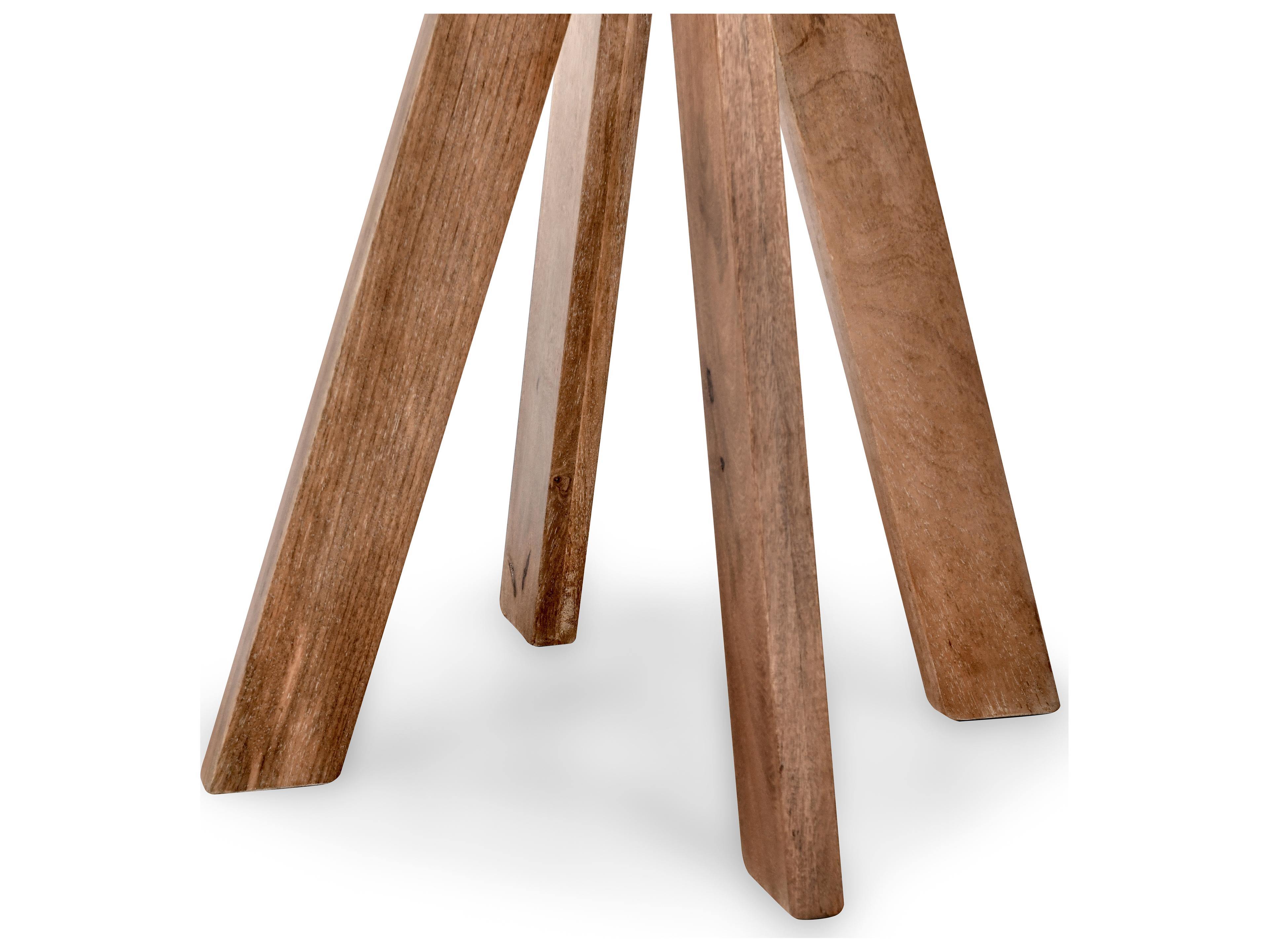 Classic Home Rodrigo Brown Round Wood Bar Table