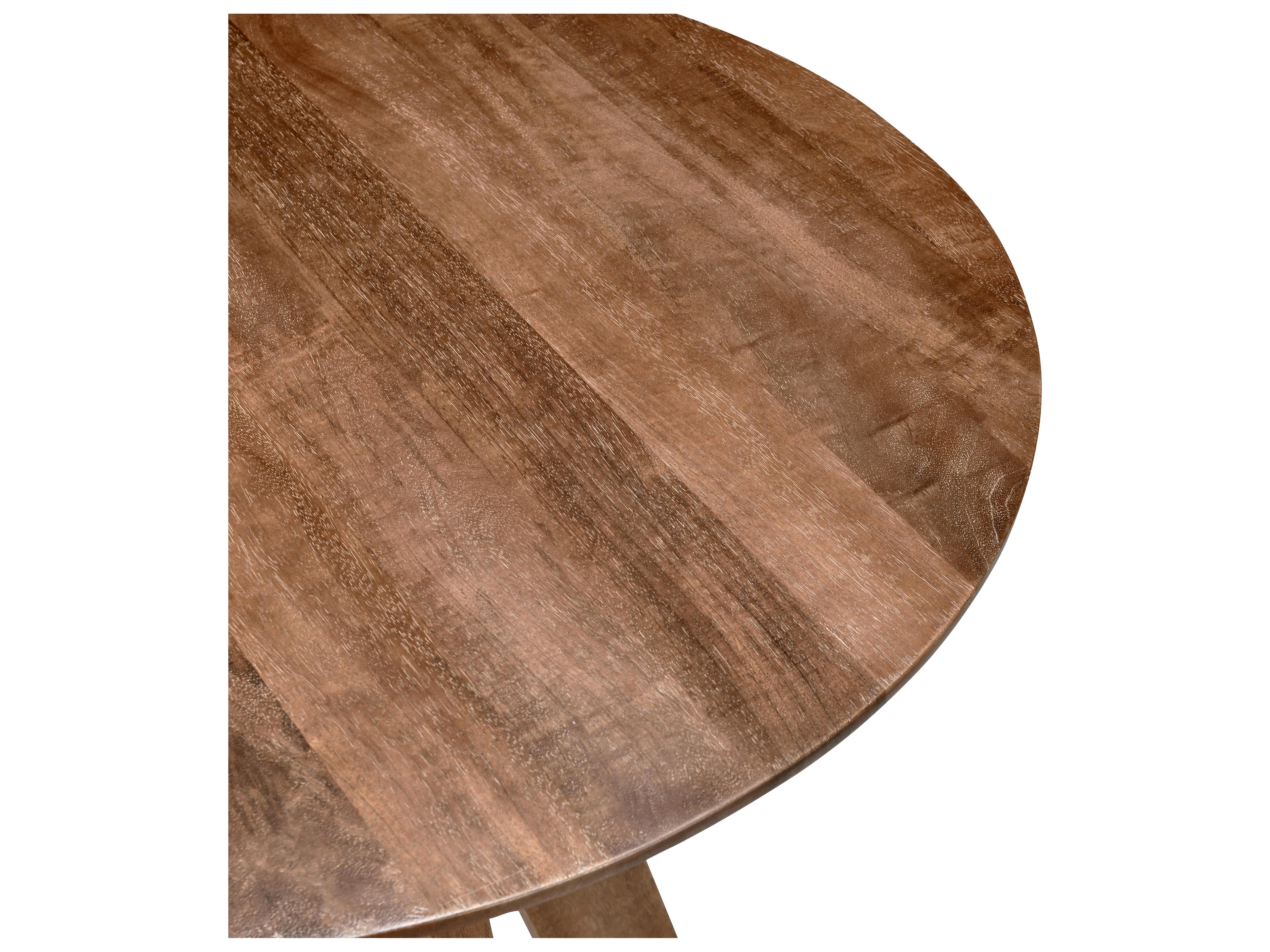Classic Home Rodrigo Brown Round Wood Bar Table
