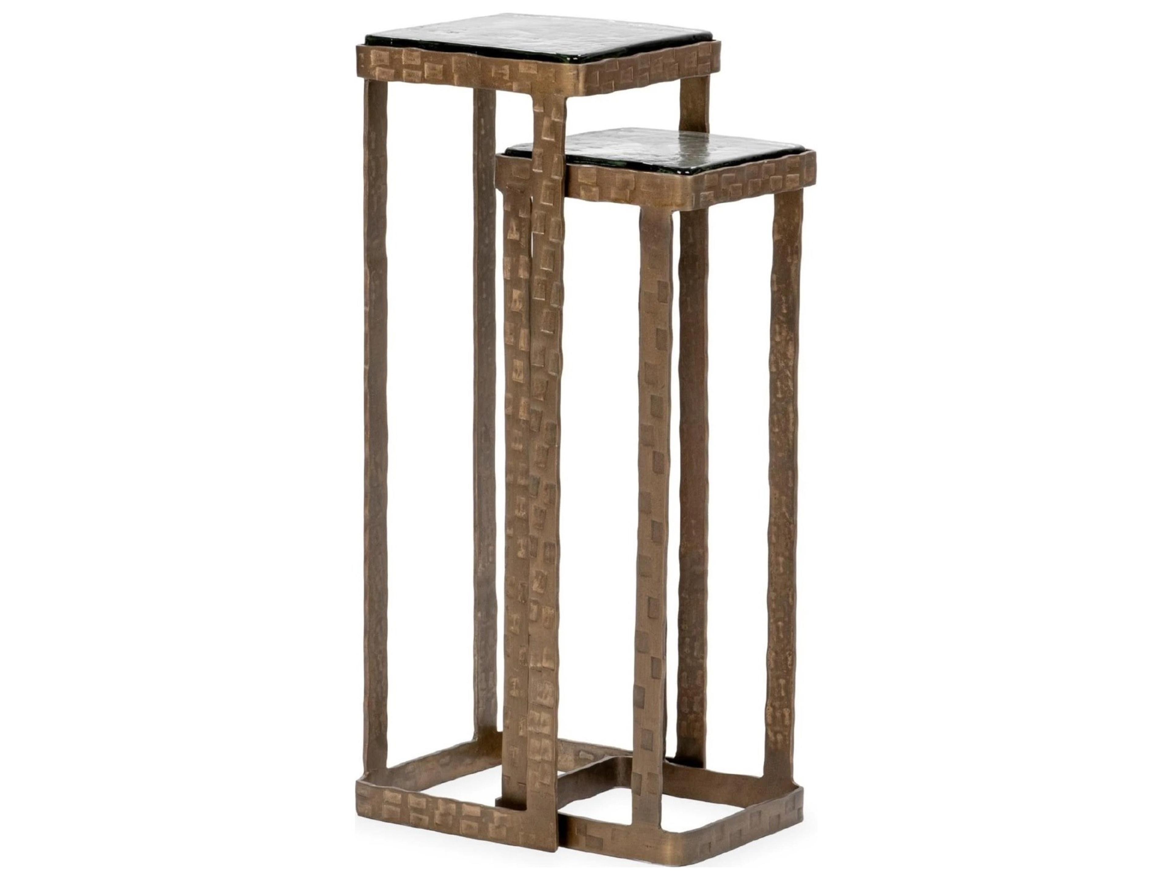 Gillian Square Glass End Table