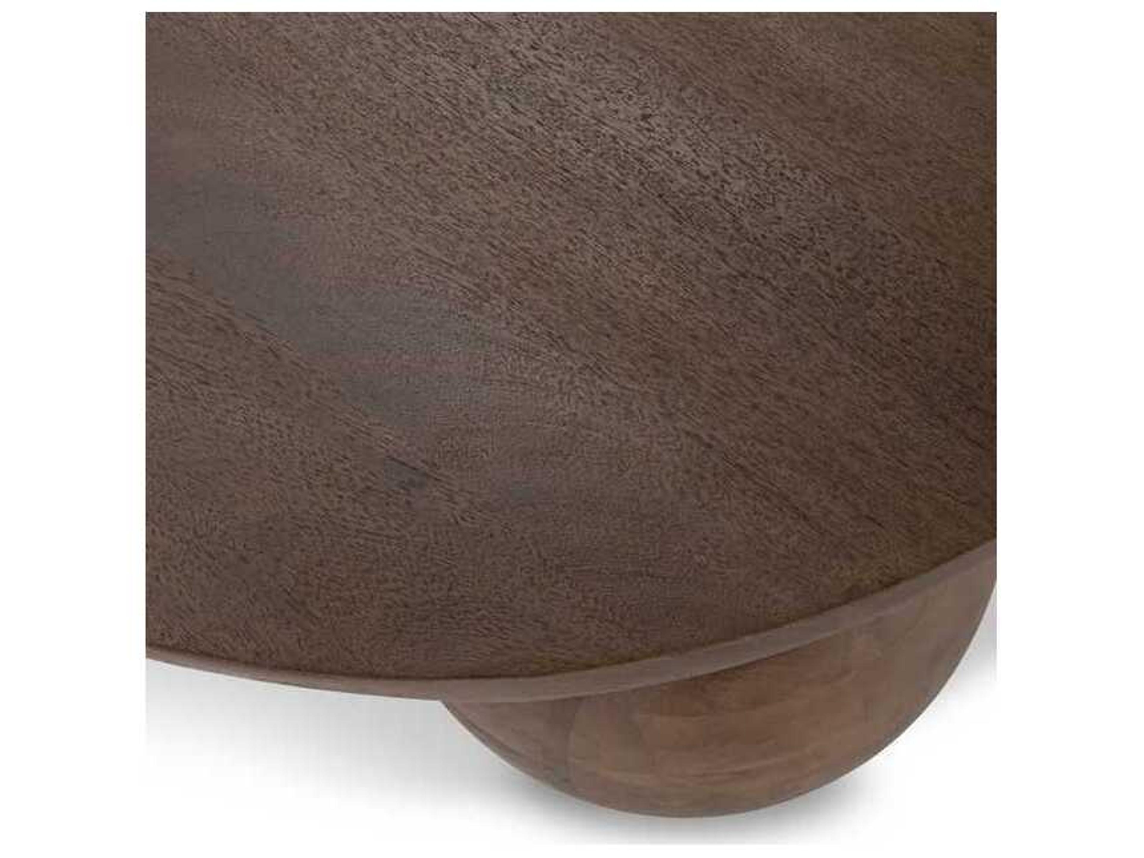 Classic Home Ronda Round Wood Coffee Table