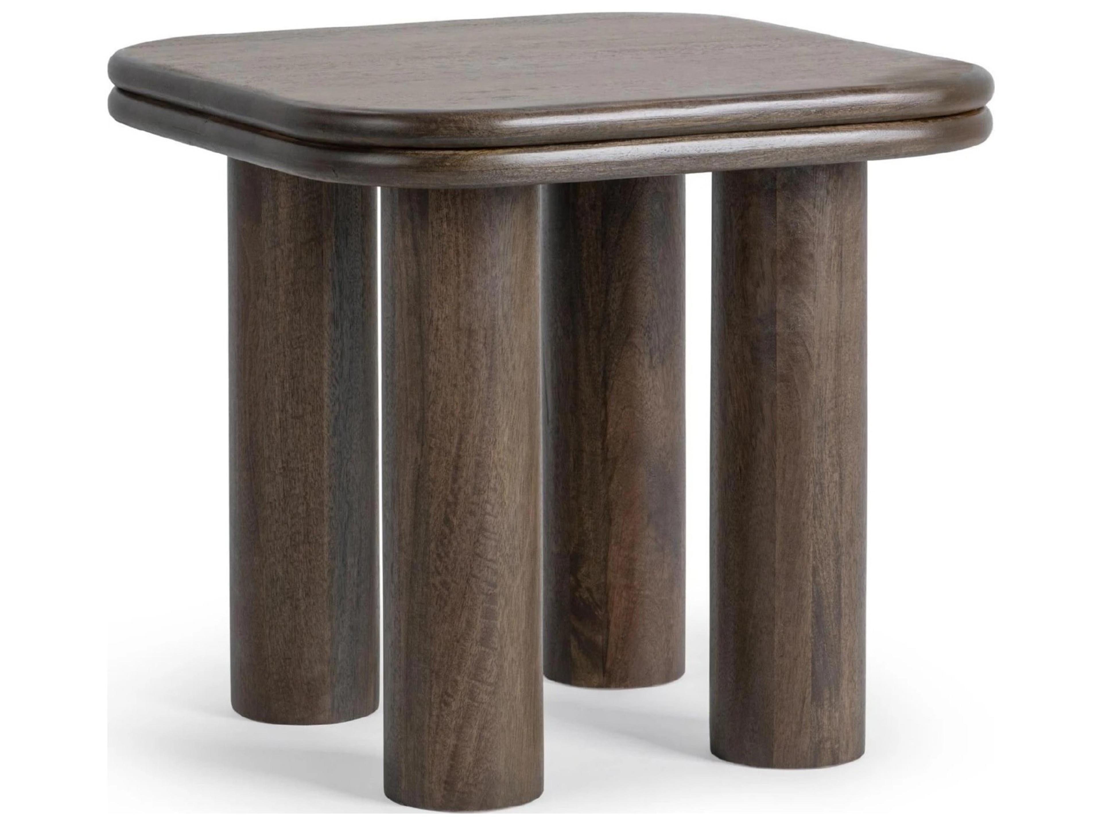 Miranda Square Wood End Table