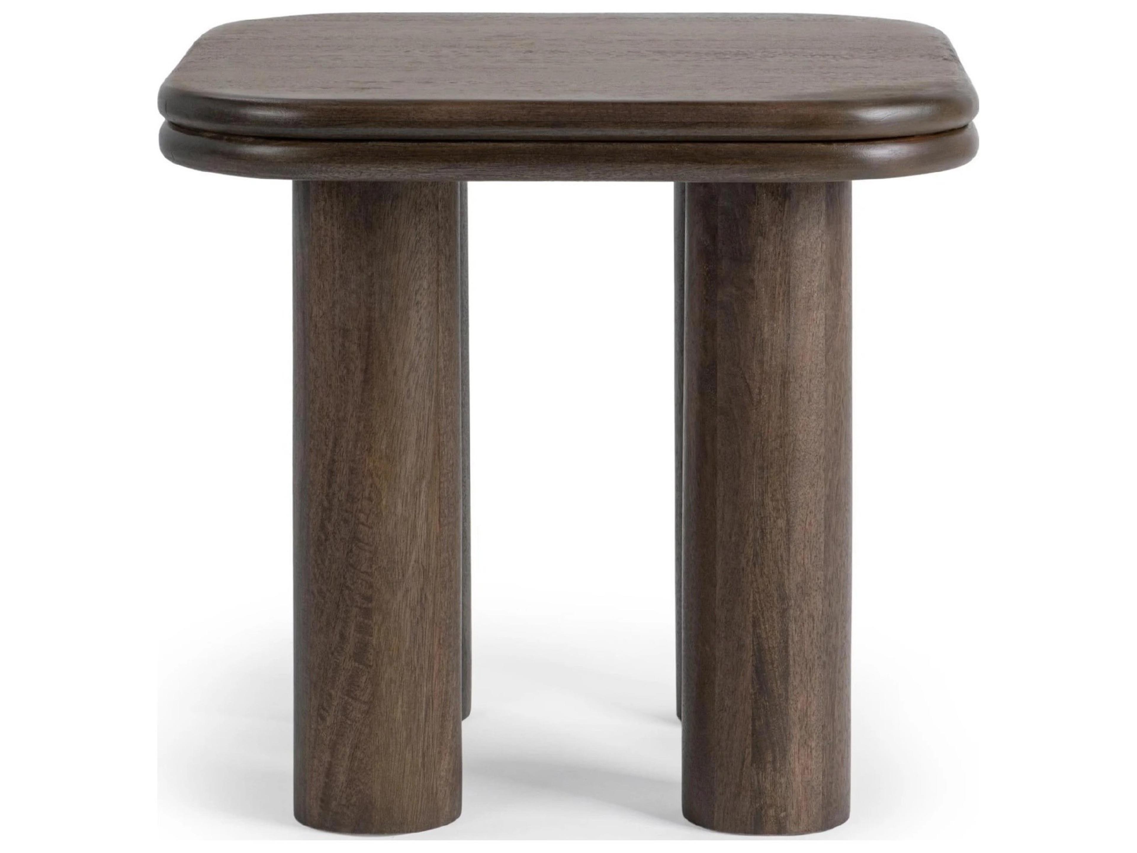 Classic Home Miranda Square Wood End Table