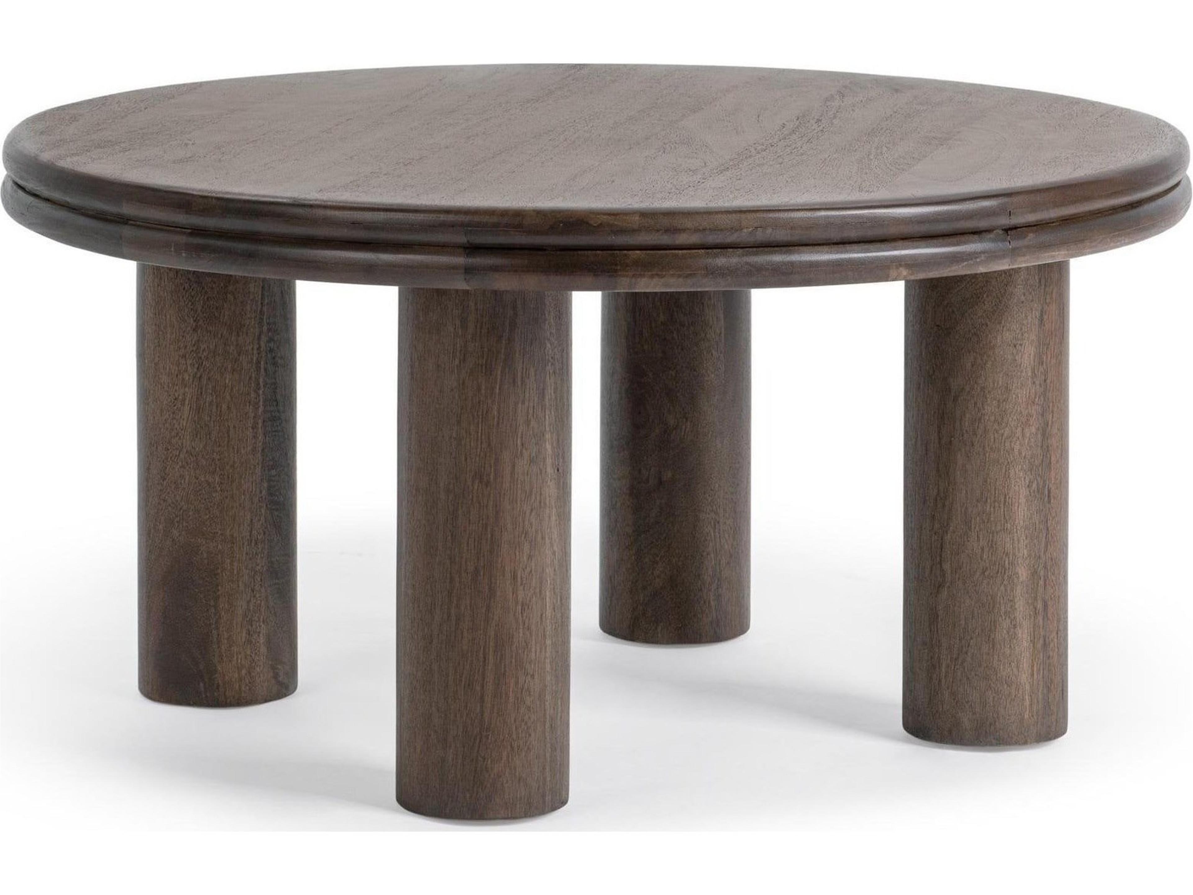 Miranda Round Wood Coffee Table