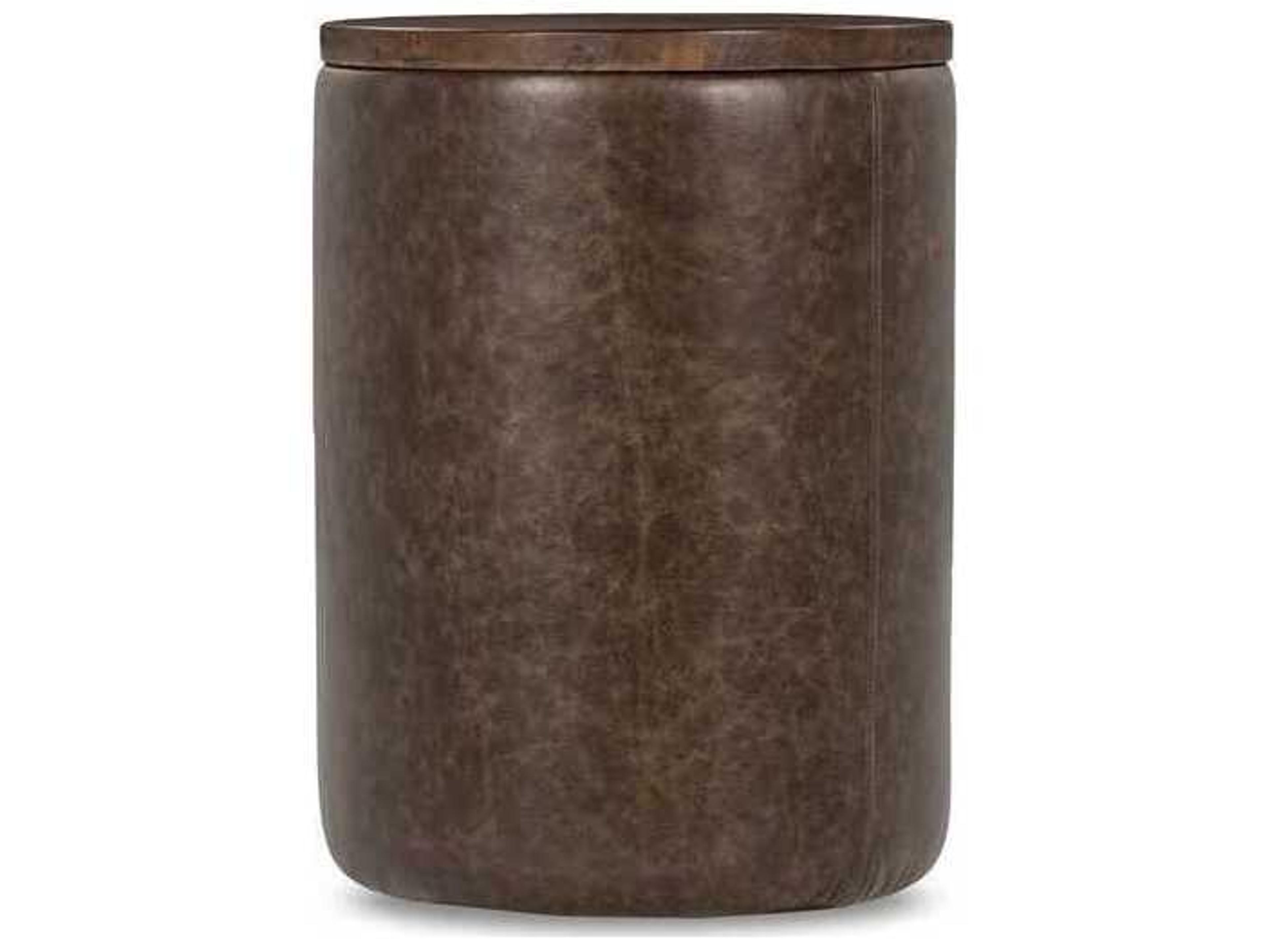 Andra Round Wood End Table