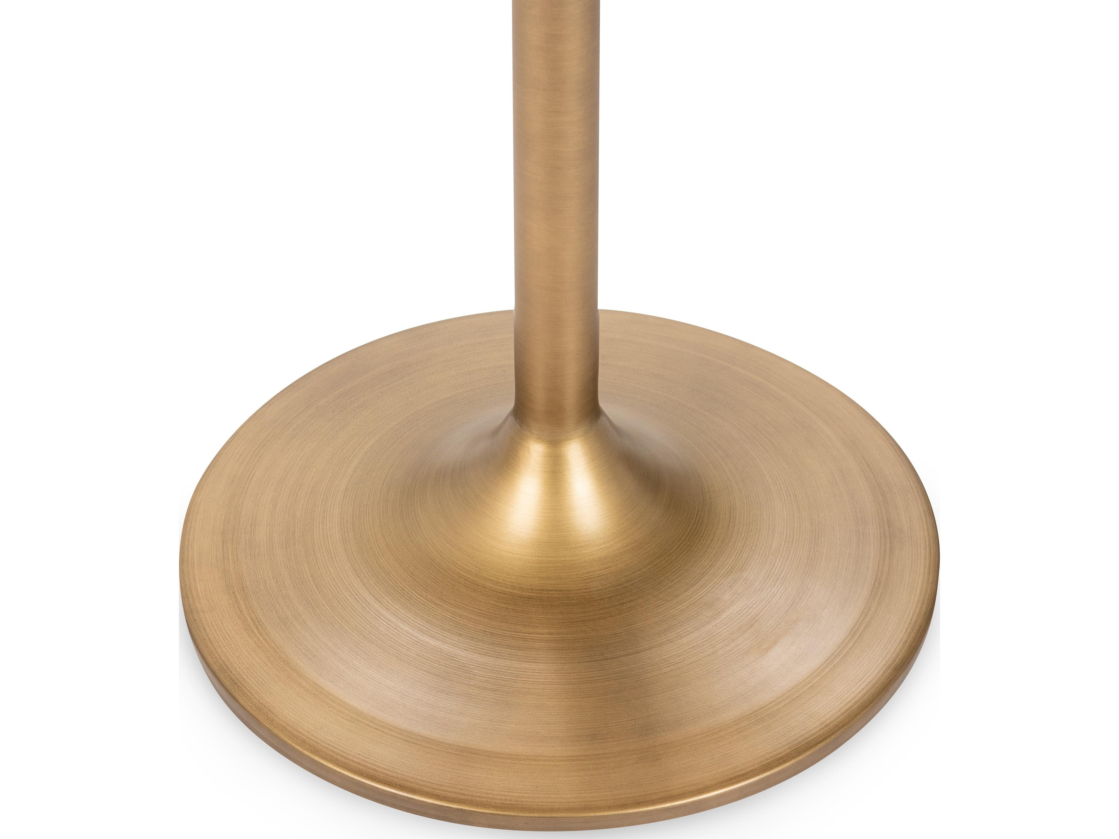 Classic Home Malani Round Stone Tan Dining Table