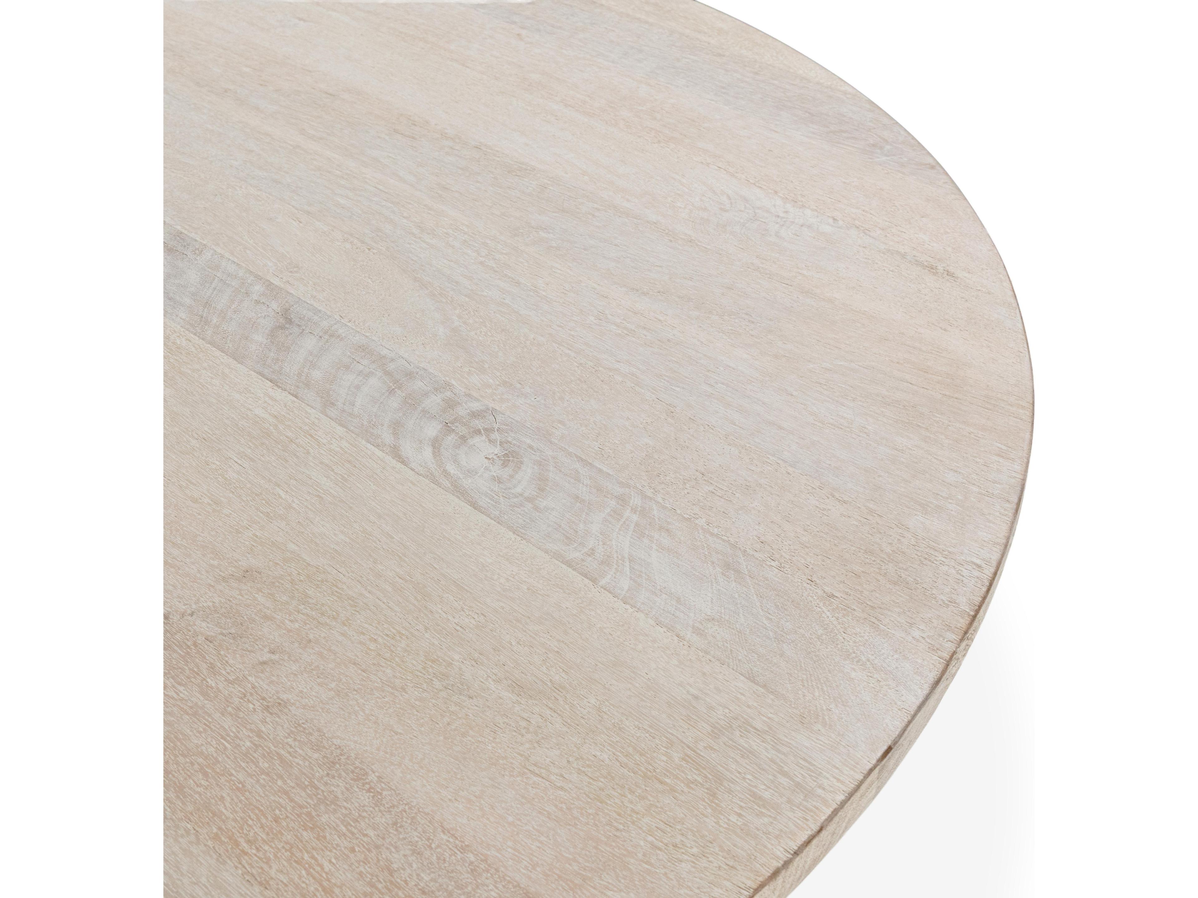 Classic Home Hera Round Creamwood Dining Table