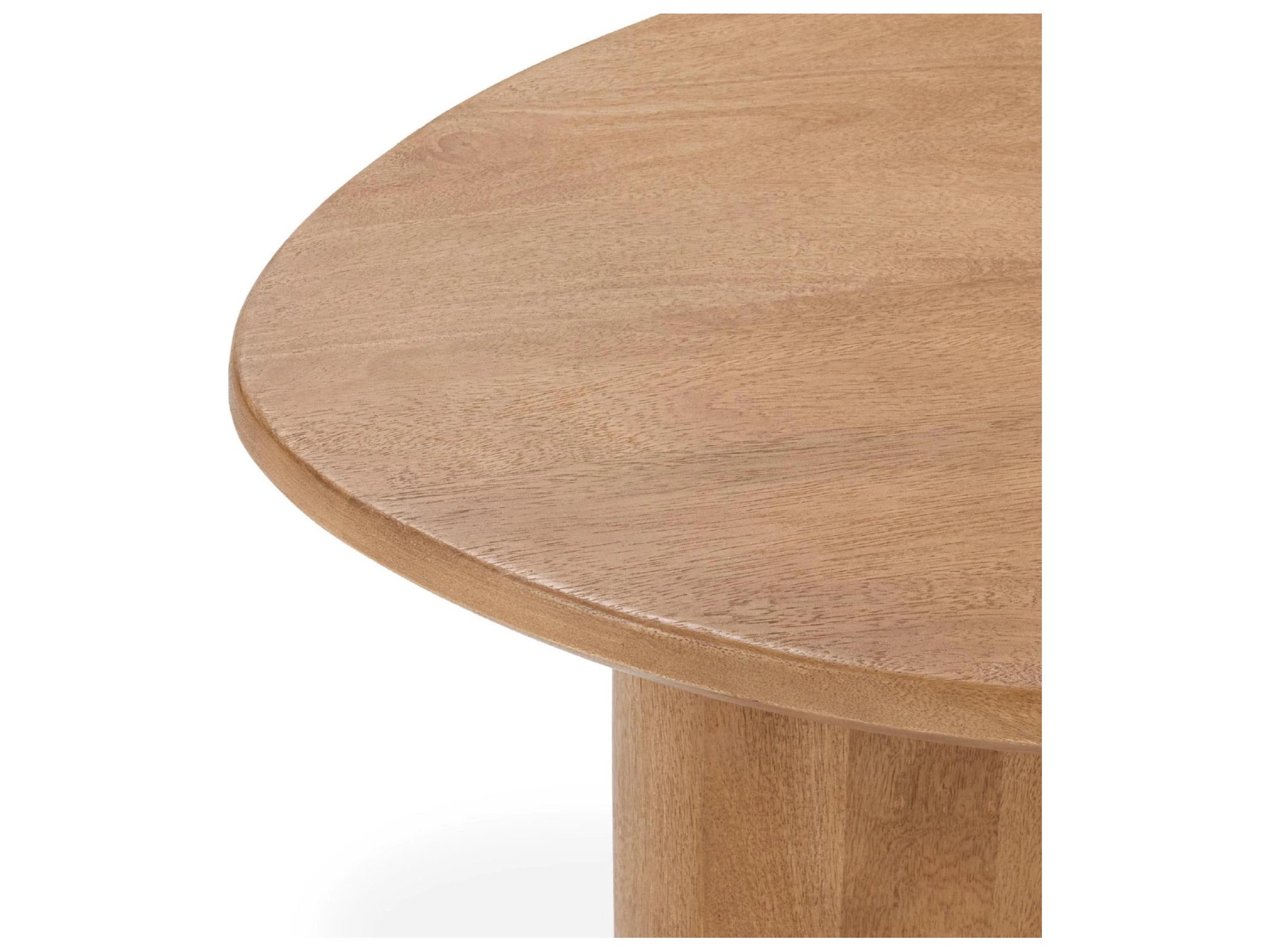 Classic Home Montengo Oval Wood Natural Maple Coffee Table