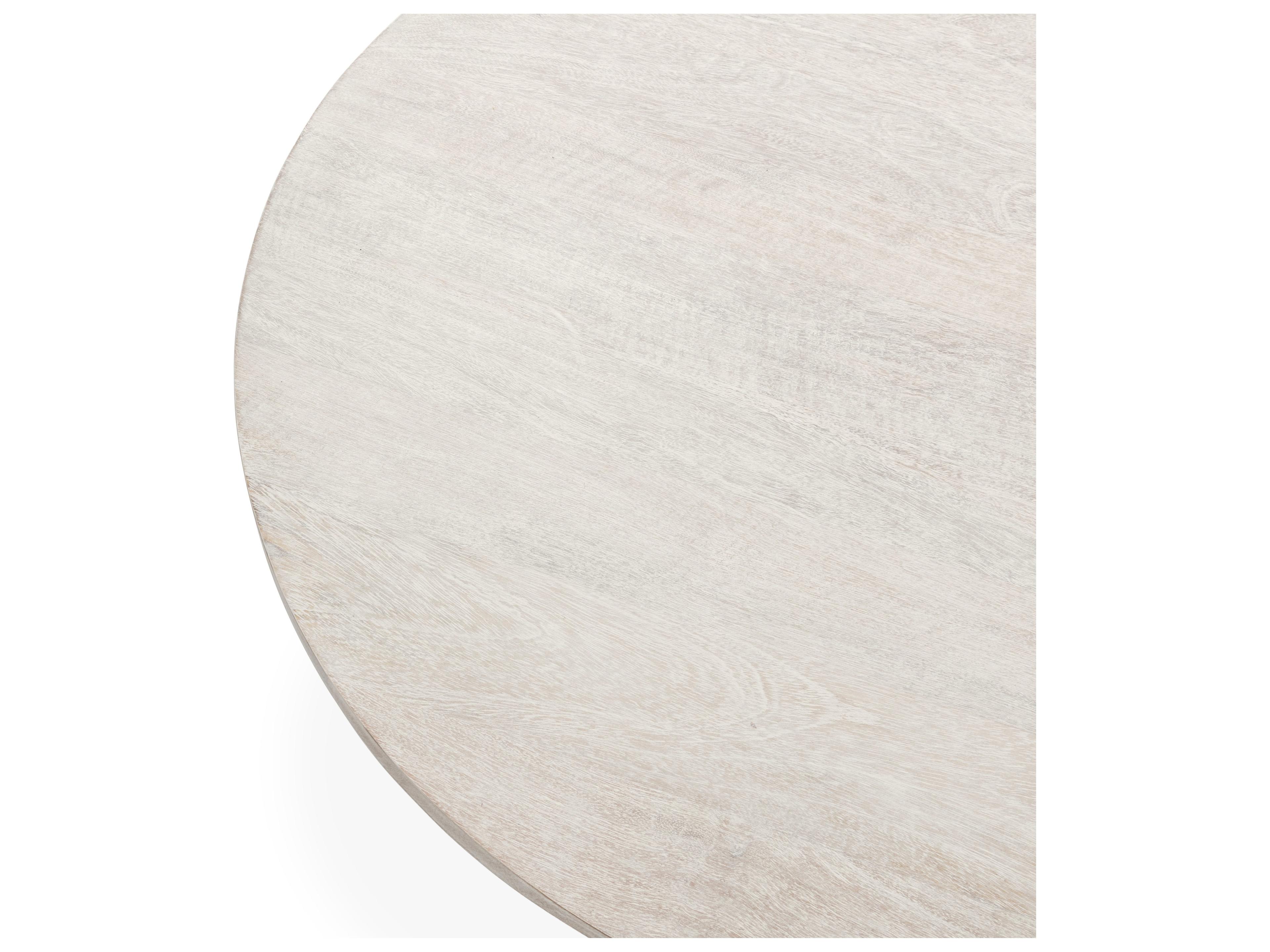 Classic Home Hera Round Creamwood Coffee Table