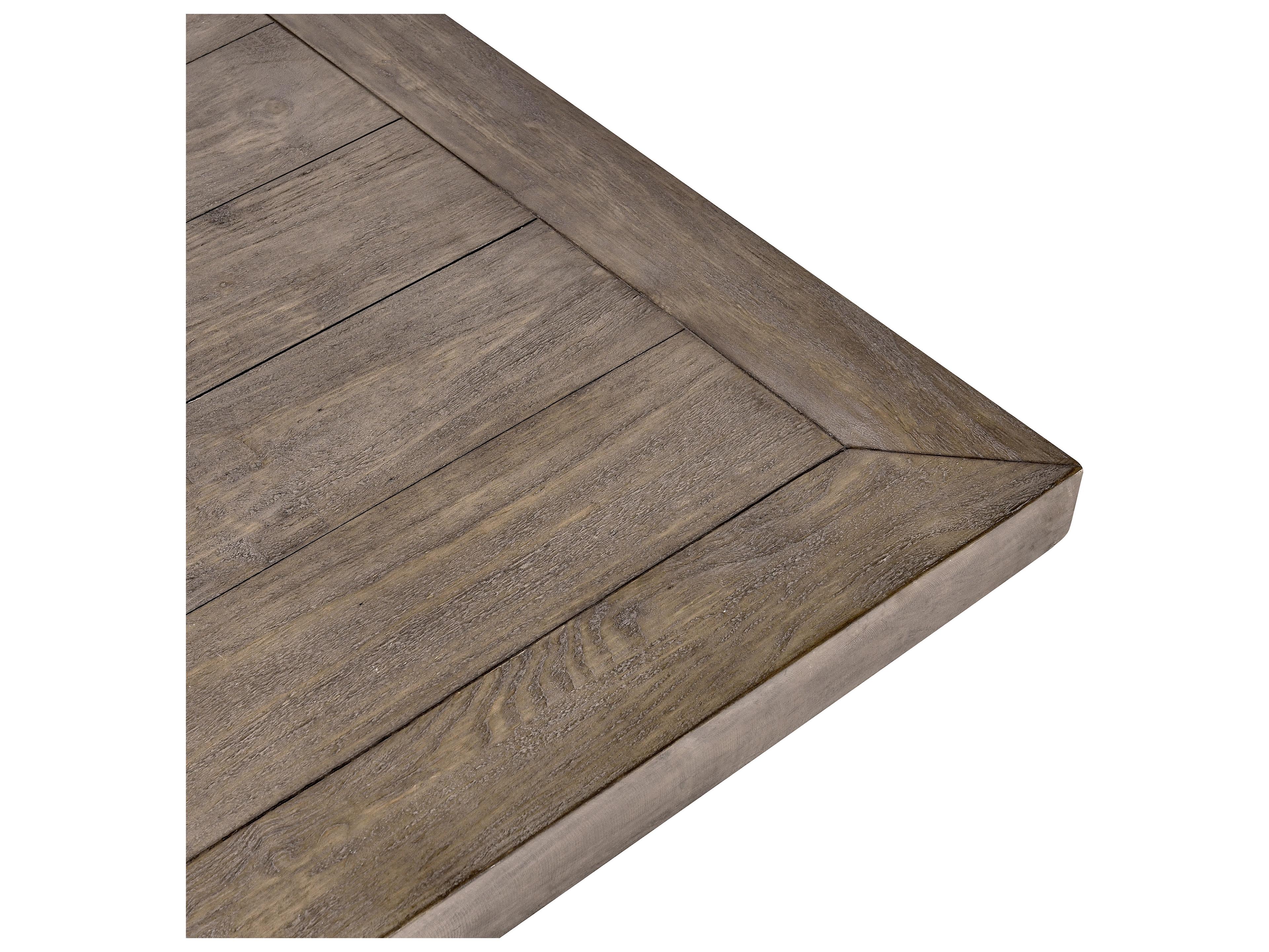 Classic Home Caleb Rectangular Wood Distressed Brown Dining Table