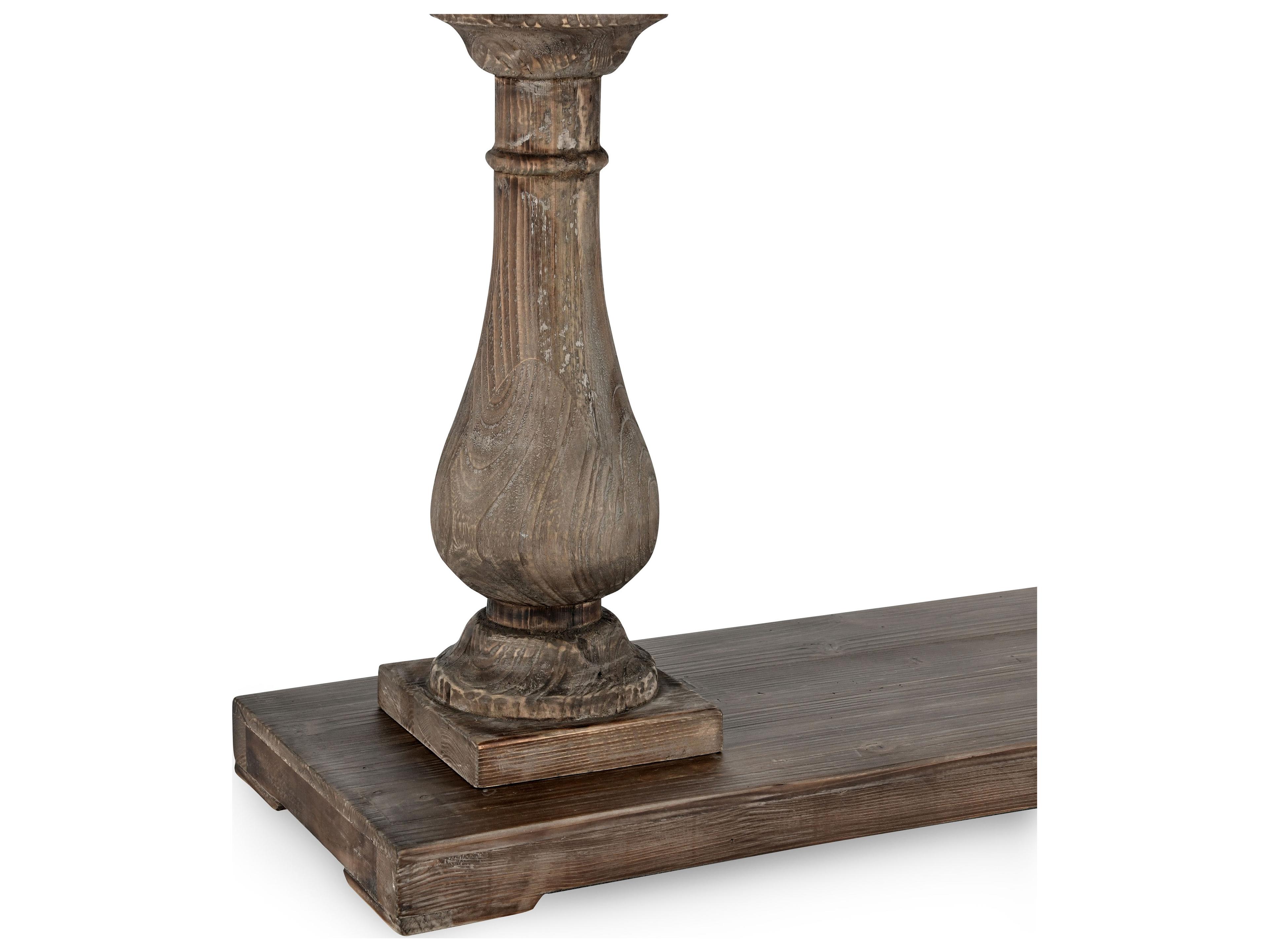 Classic Home Biltmore Rectangular Wood Rustic Brown Console Table