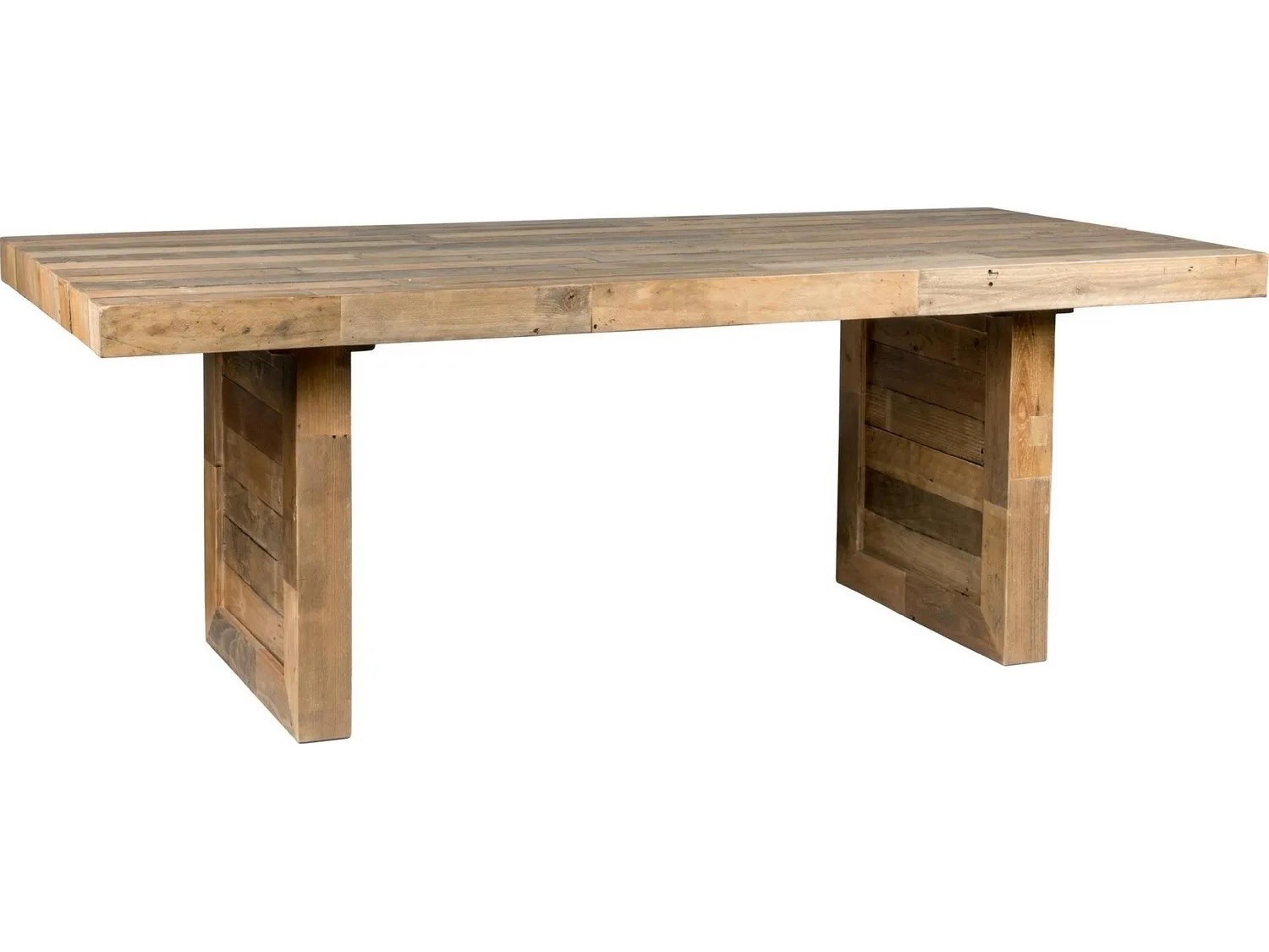 Omni Rectangular Wood Natural Pine Dining Table
