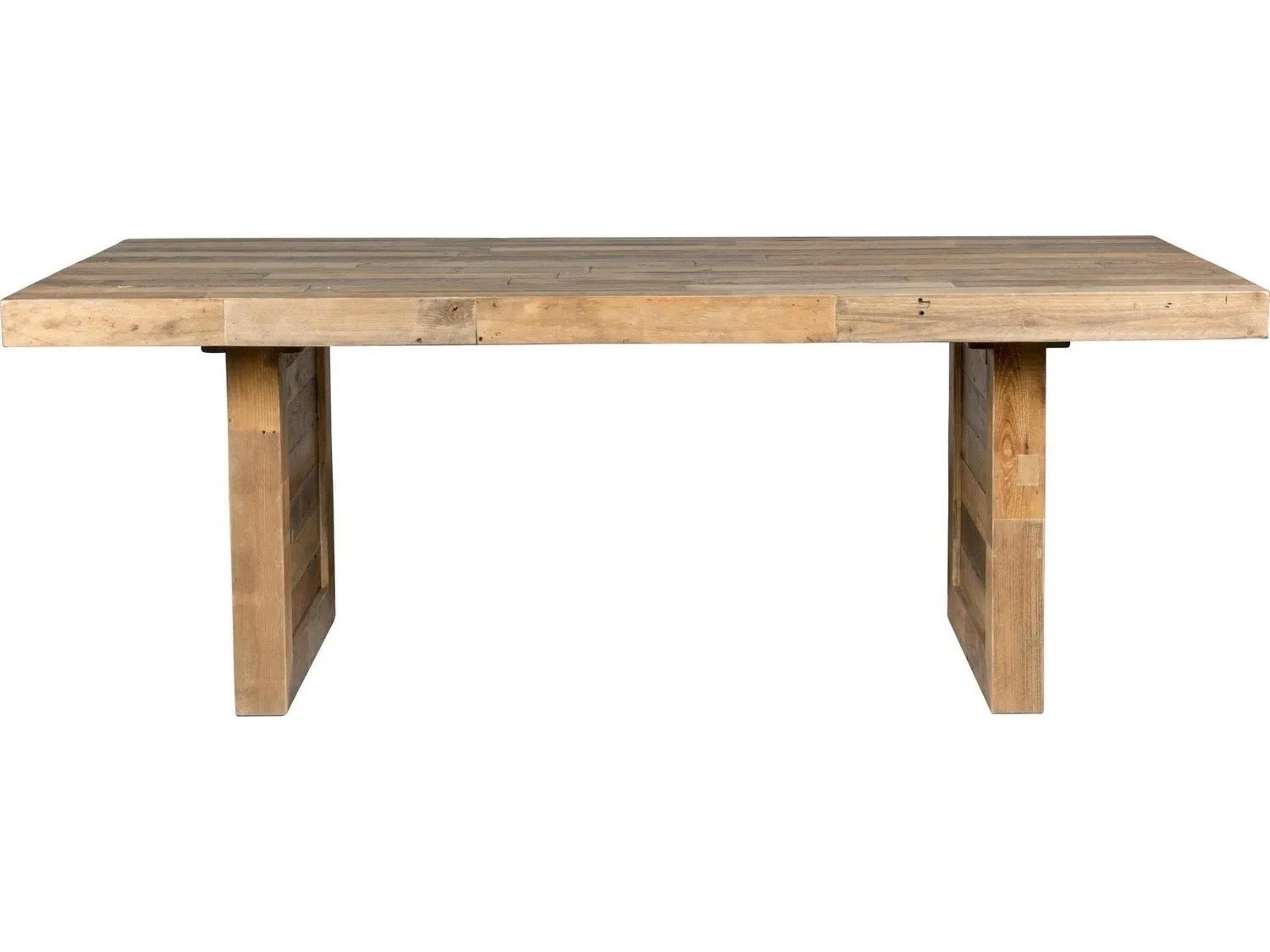 Classic Home Omni Rectangular Wood Natural Pine Dining Table