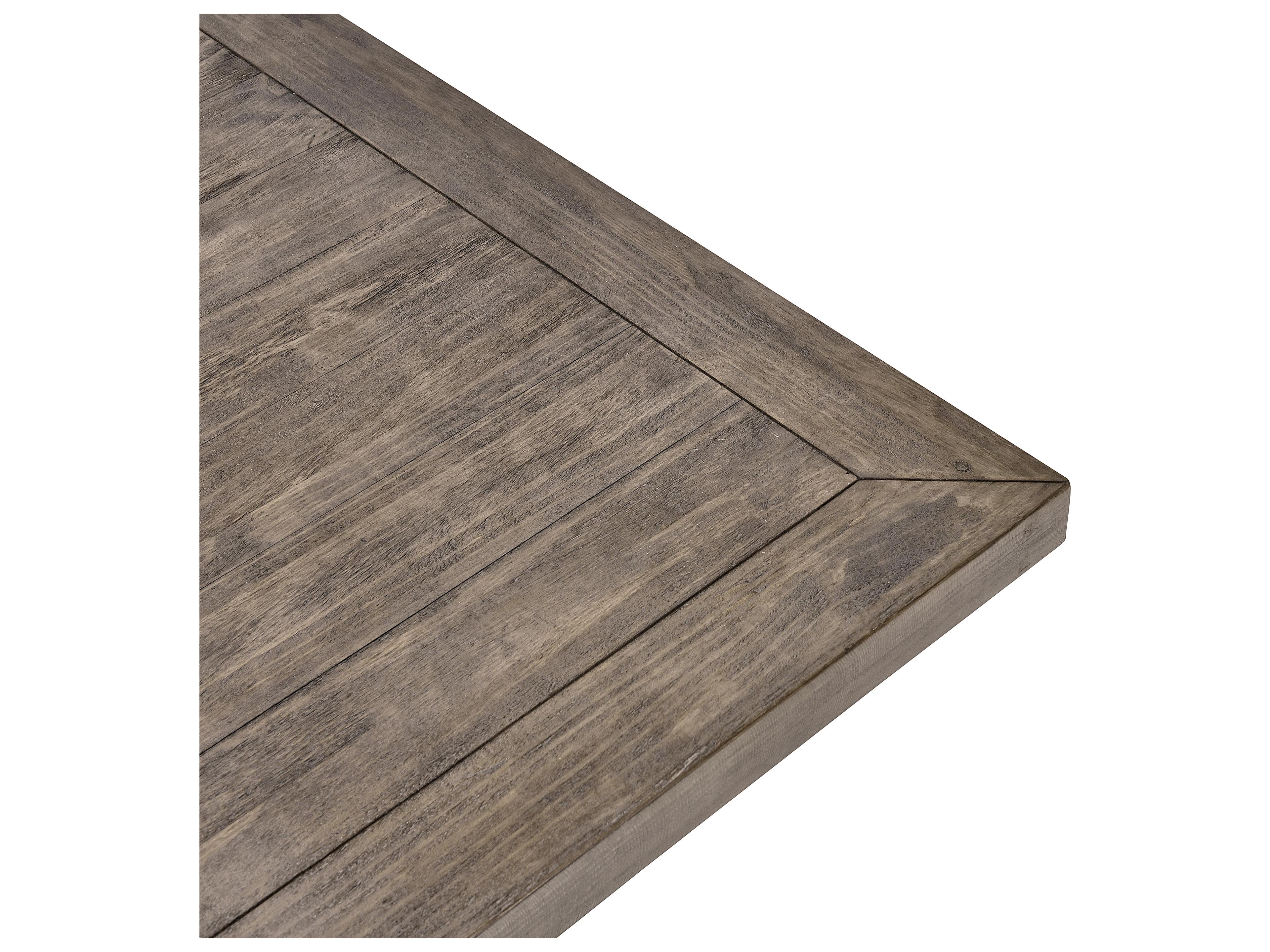 Classic Home Caleb Rectangular Wood Distressed Brown Dining Table