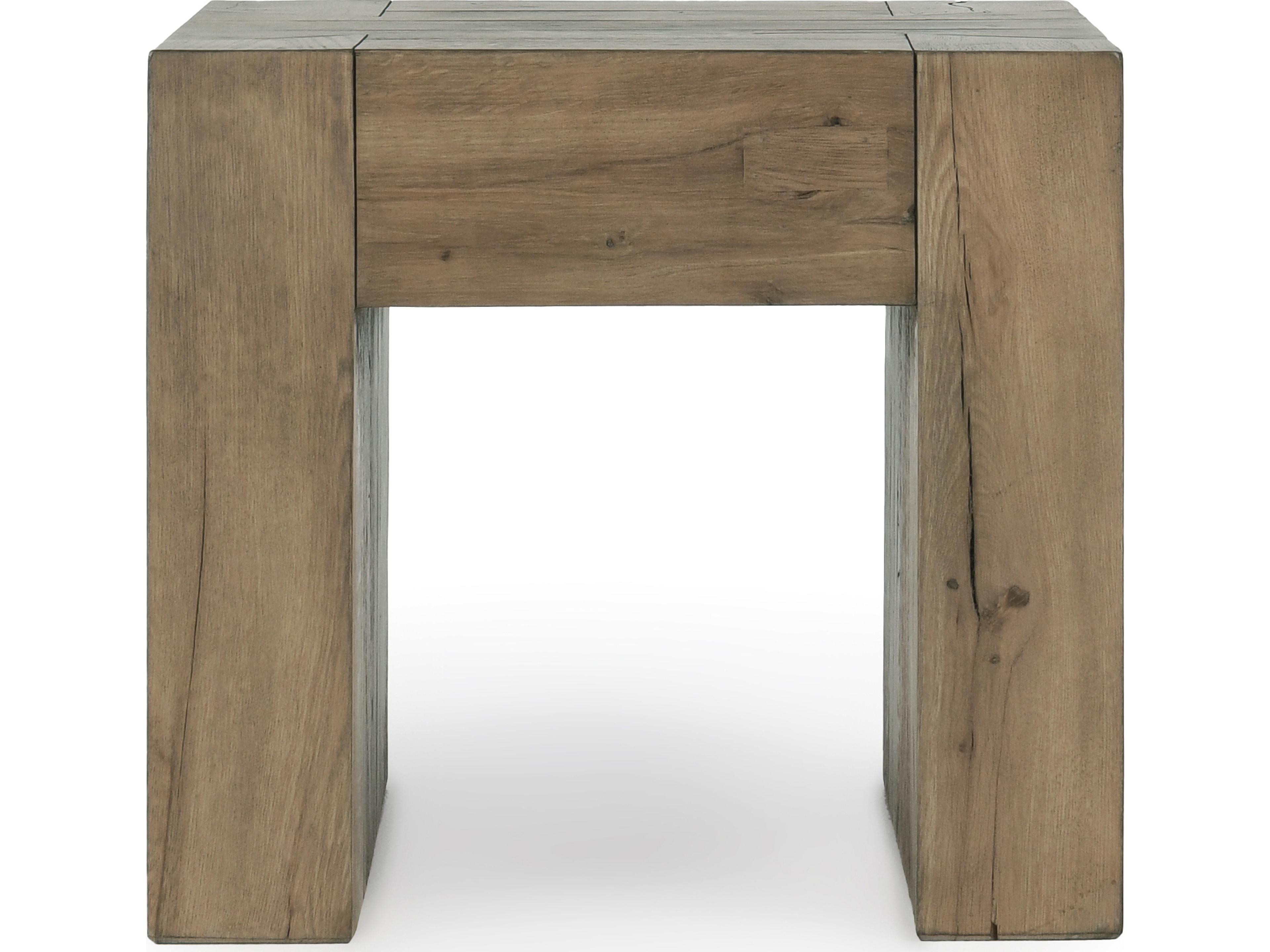 Classic Home Bristol Square Wood Brown End Table