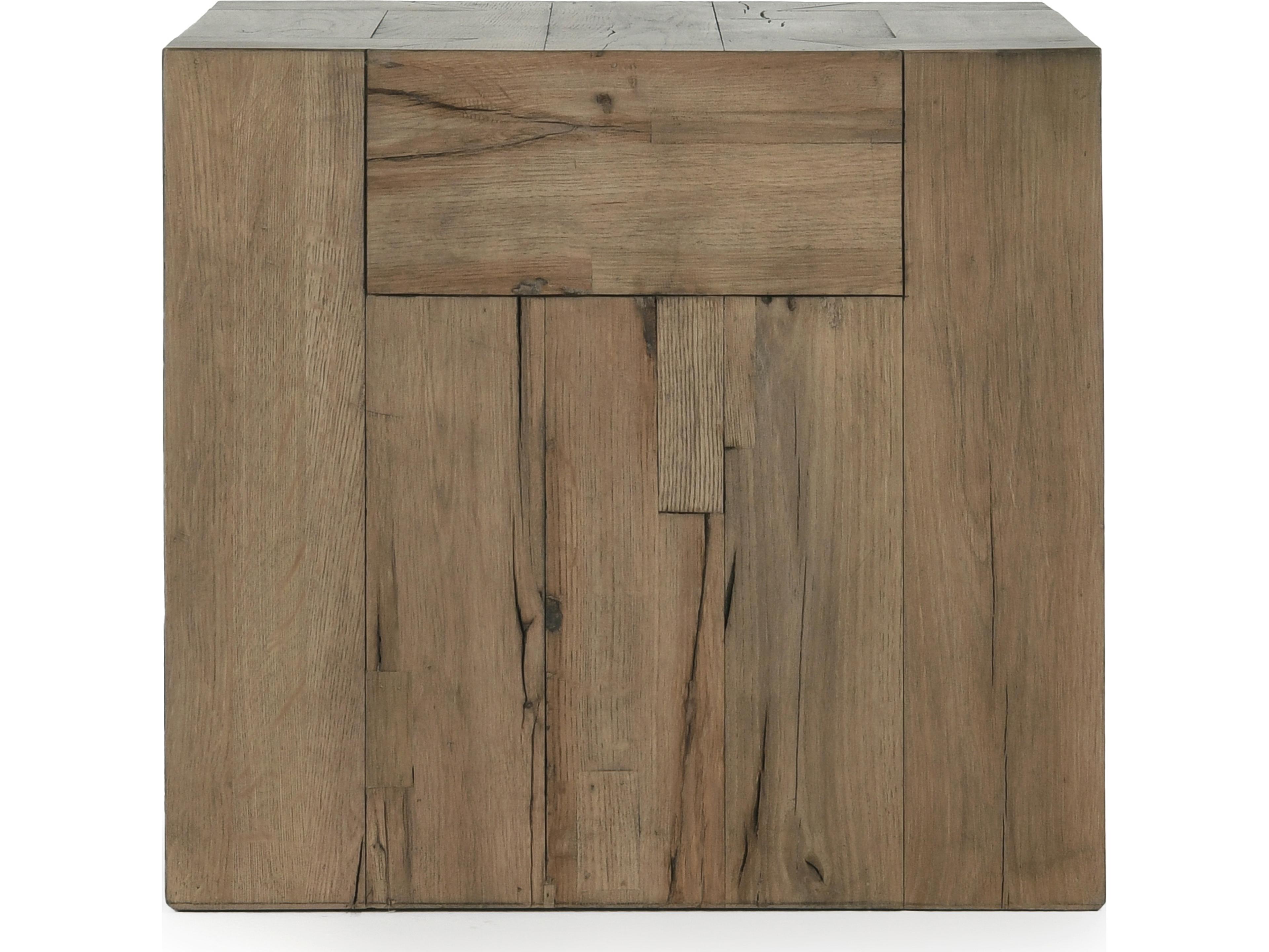 Classic Home Bristol Square Wood Brown End Table
