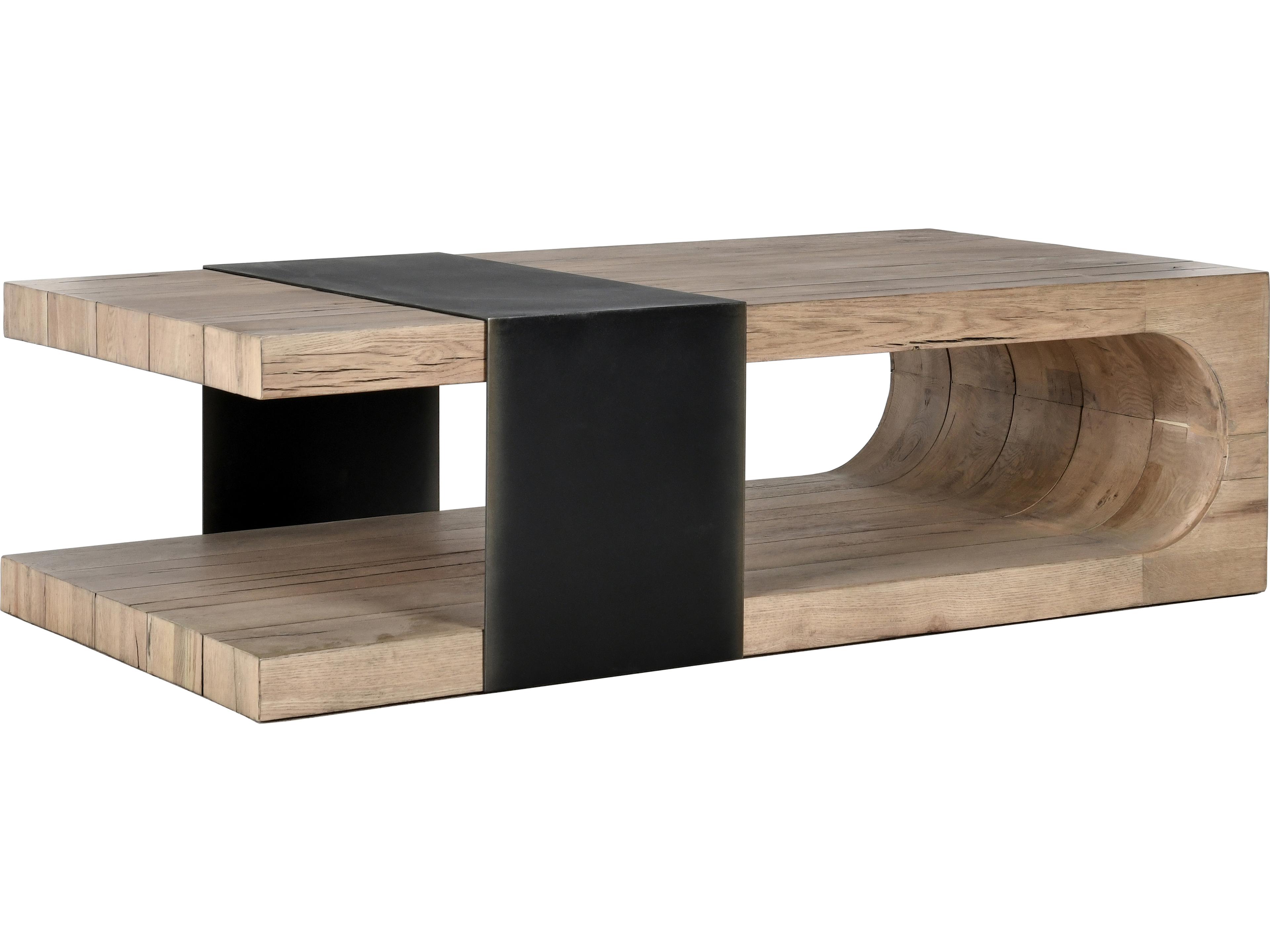 Danica Rectangular Wood Natural Brown Coffee Table