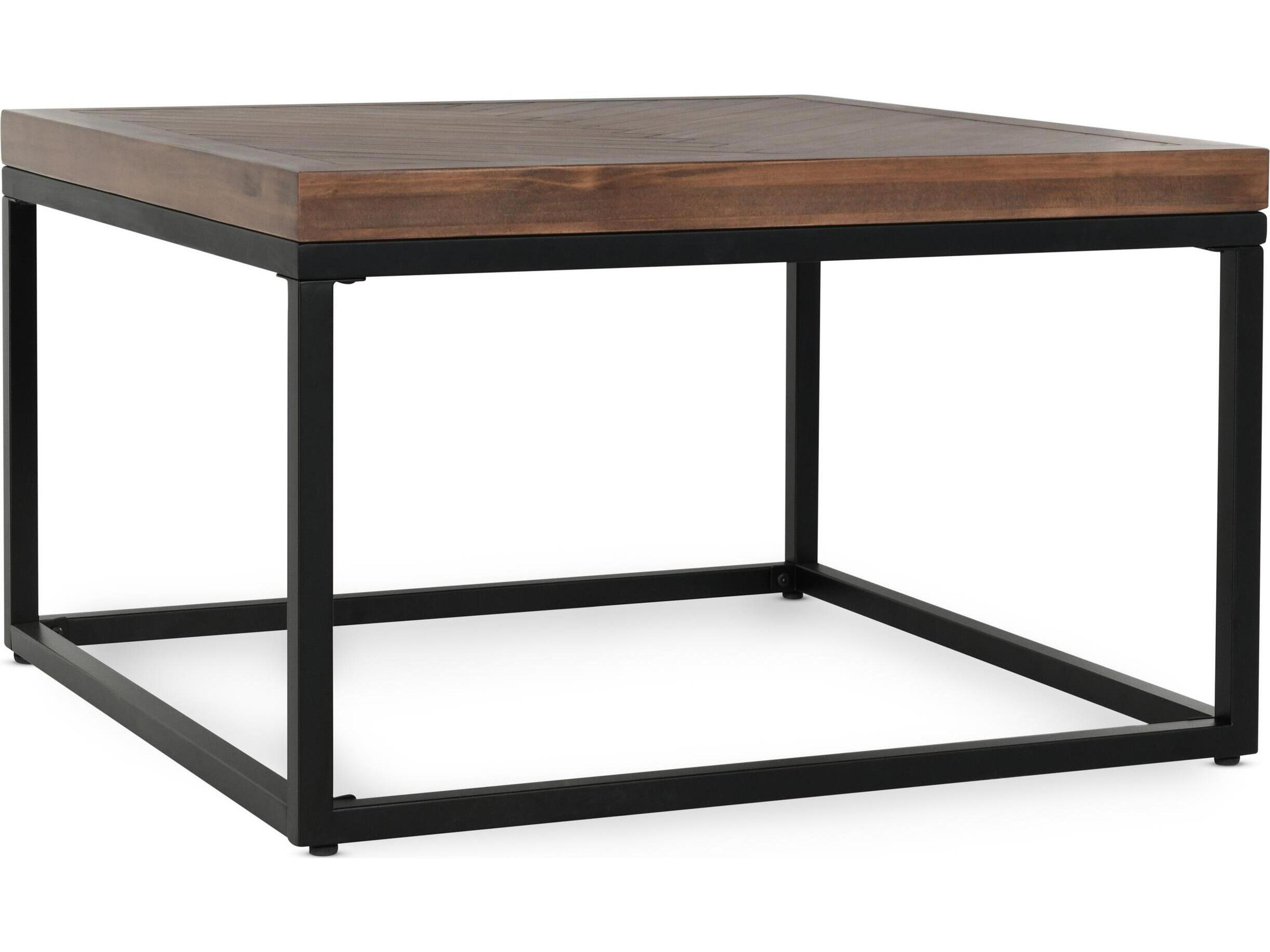 Chantel Square Wood Brown Top Coffee Table
