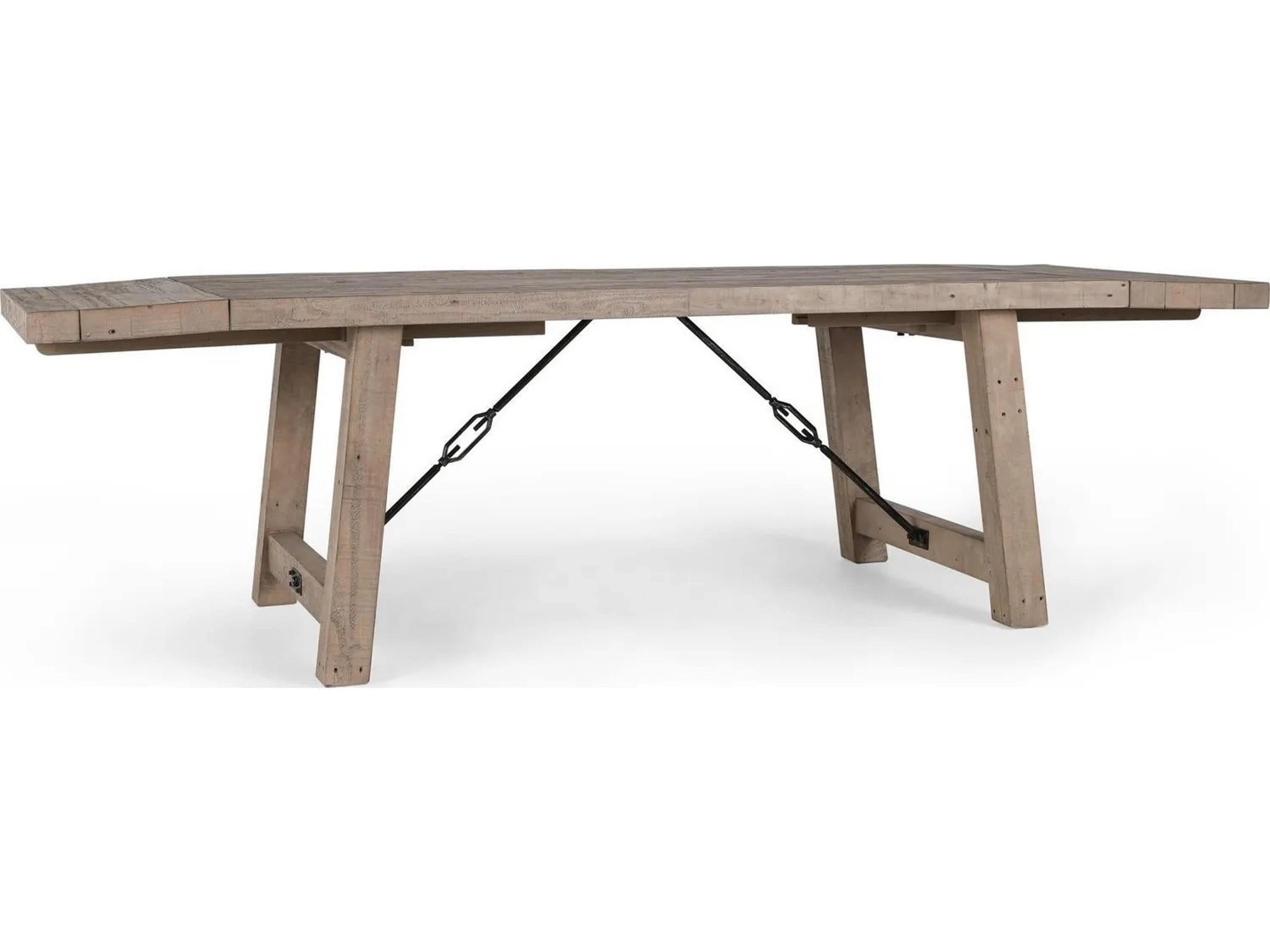 Tuscany Rectangular Wood Beige Dining Table