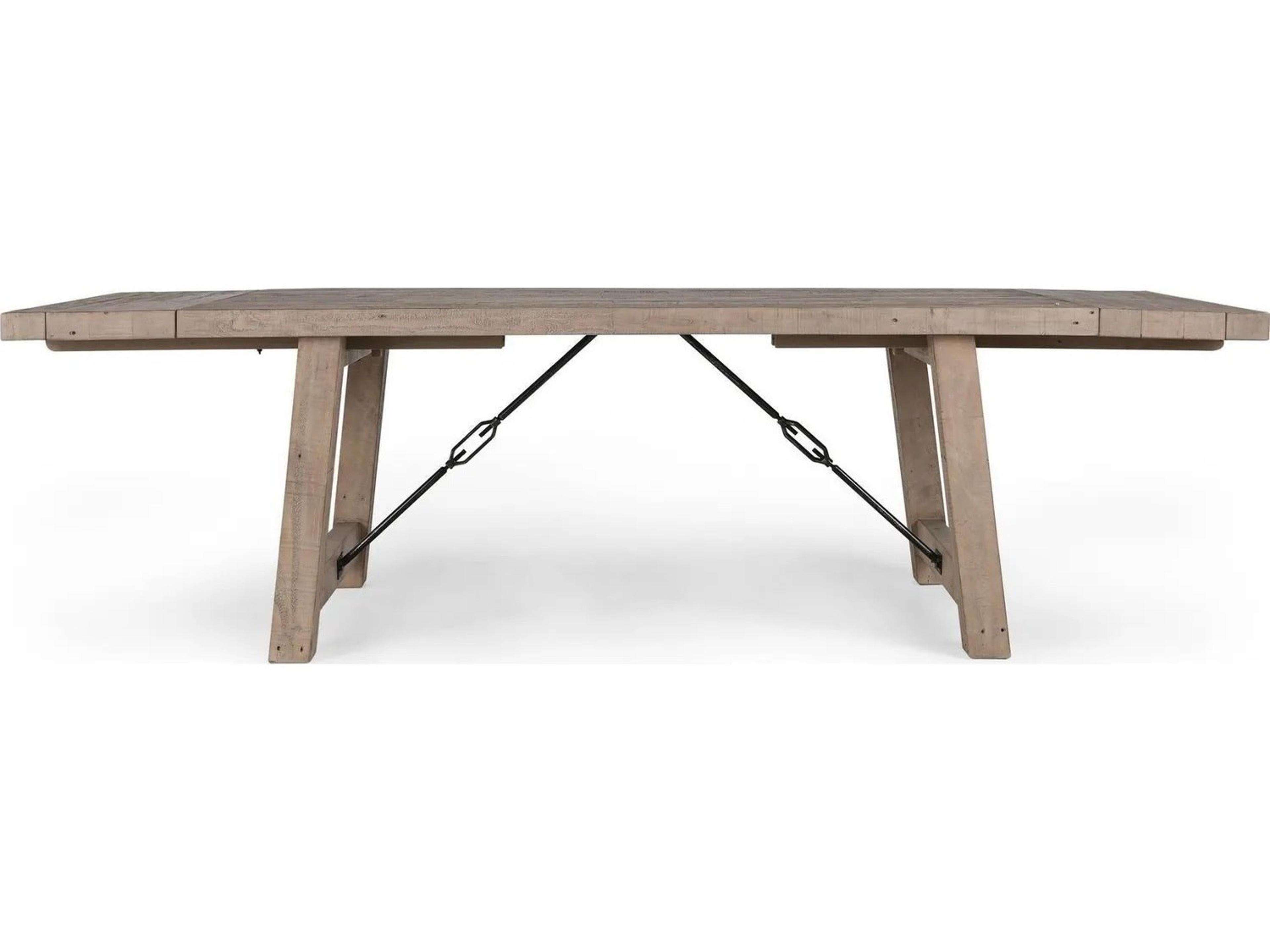 Classic Home Tuscany Rectangular Wood Beige Dining Table