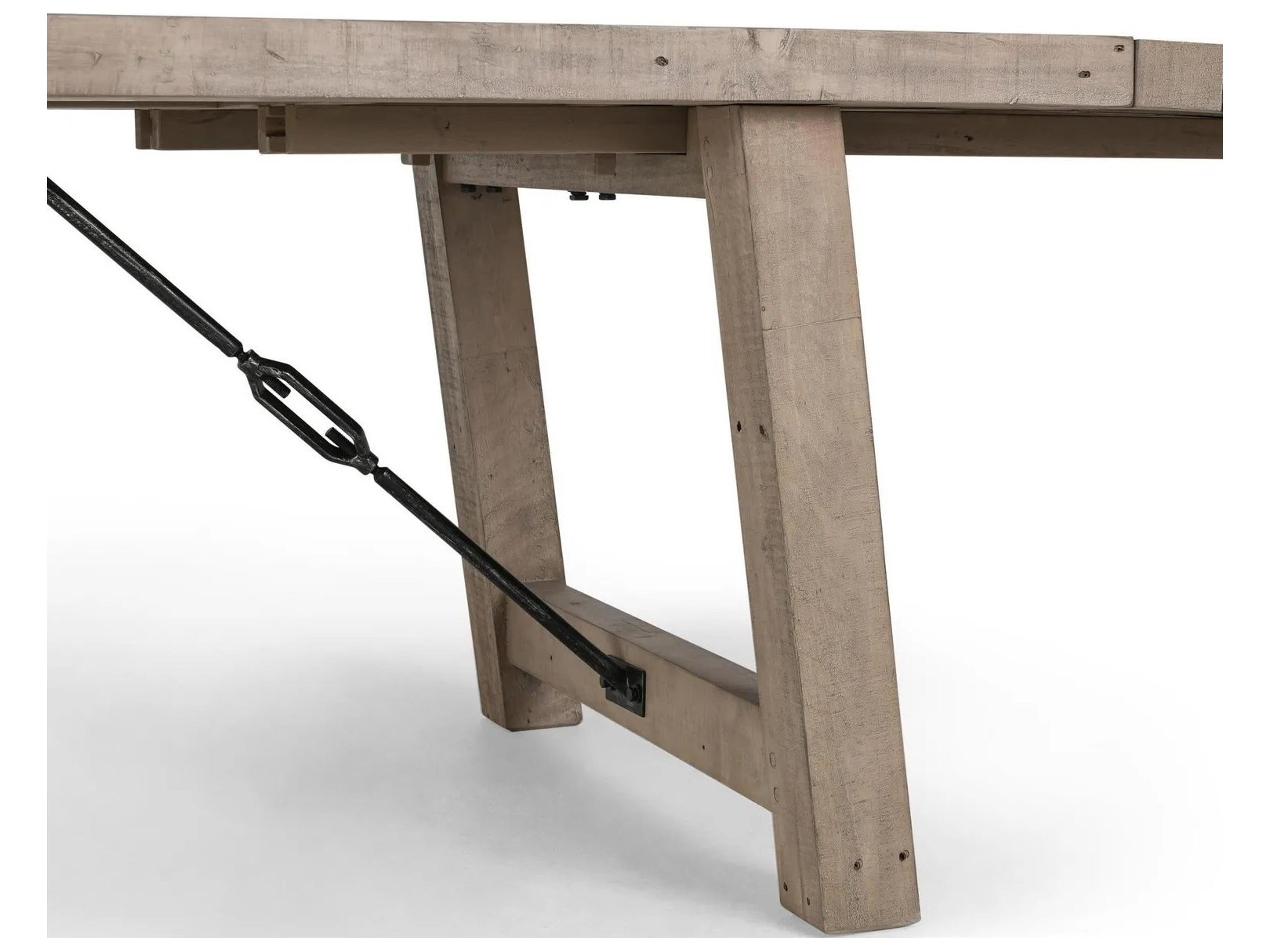 Classic Home Tuscany Rectangular Wood Beige Dining Table